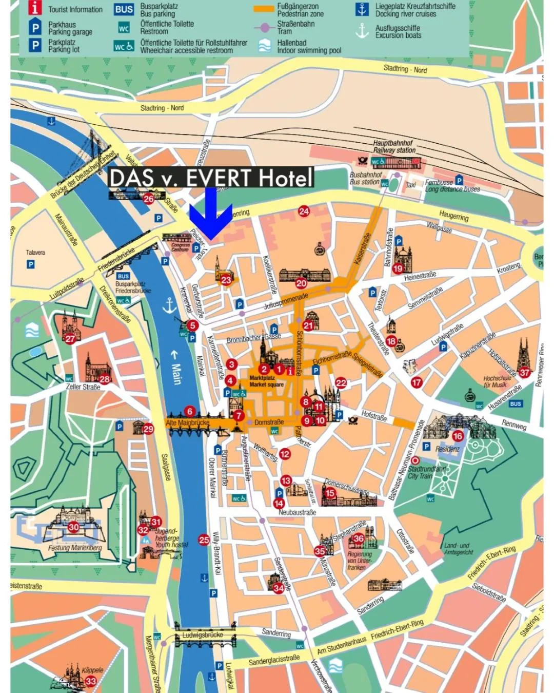 Property building in DAS v EVERT Hotel - am Congress Centrum Würzburg