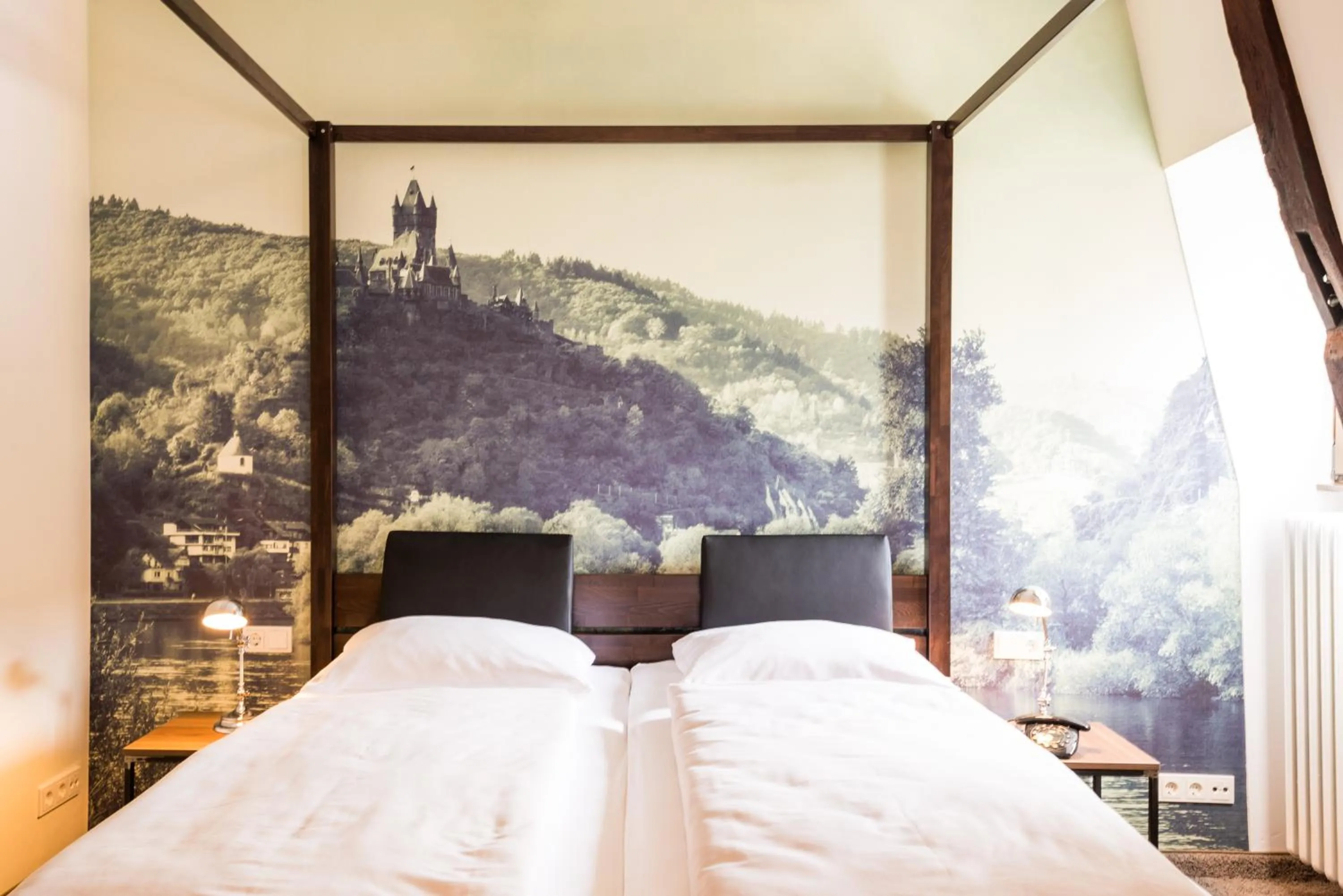 Decorative detail, Bed in Hotel Deutschherrenhof