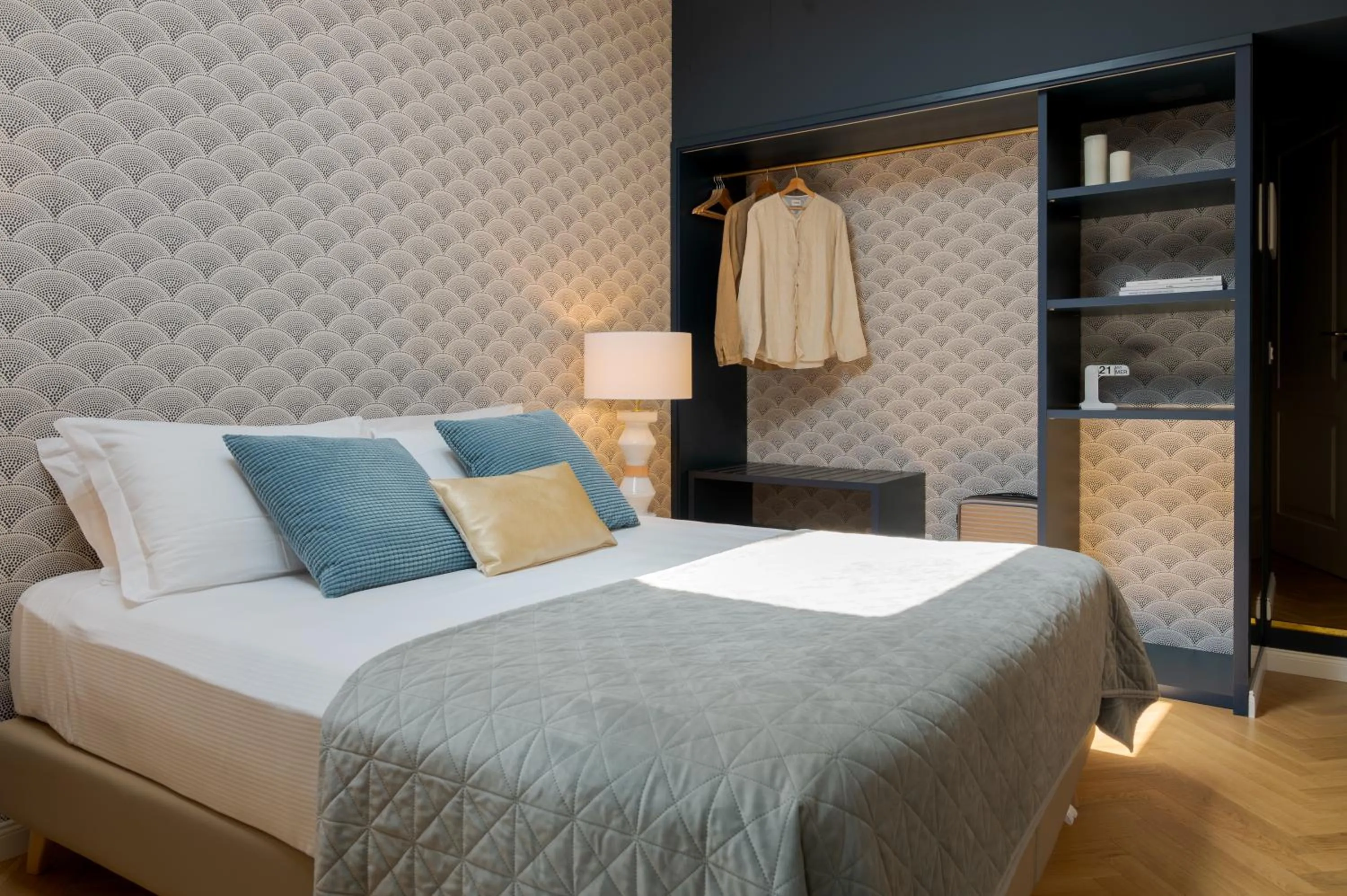 Bedroom, Bed in Villa Sardino