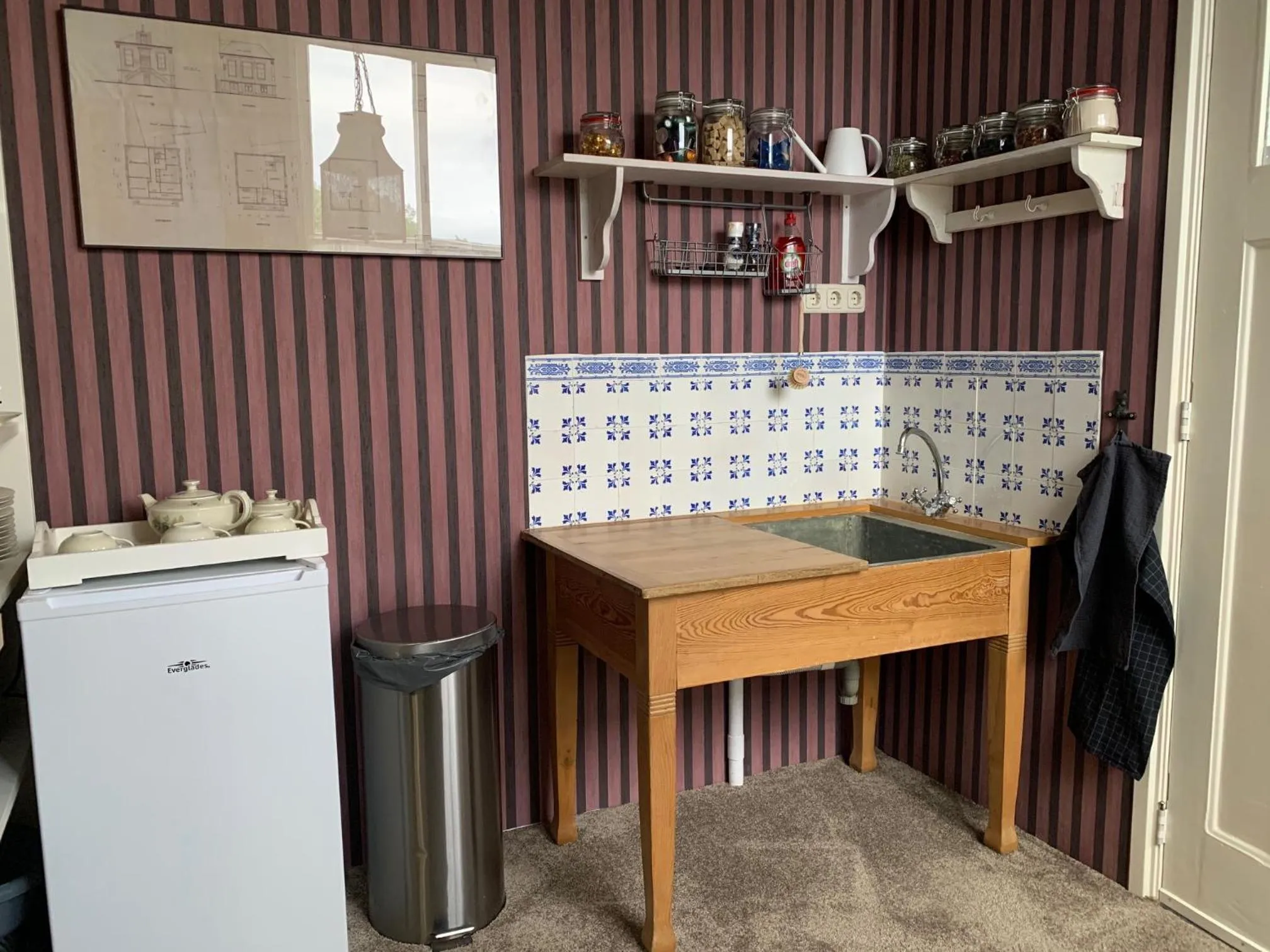 Kitchen or kitchenette in B&B 't Raethuys