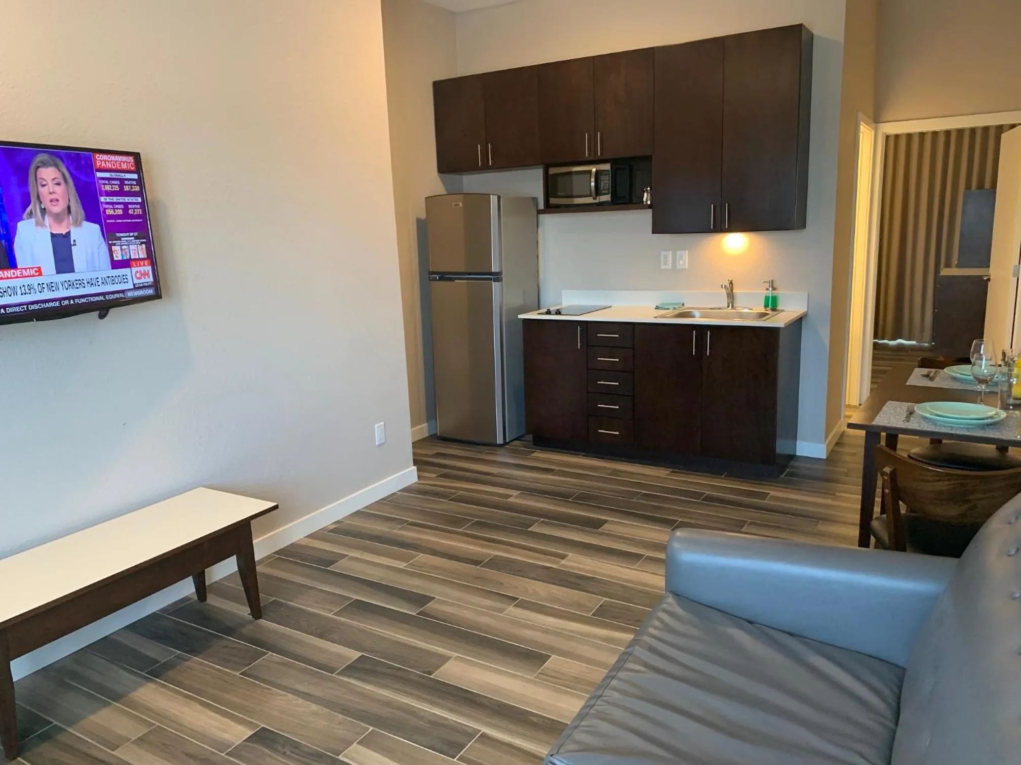 Kitchen or kitchenette in Solis Place in Old Town