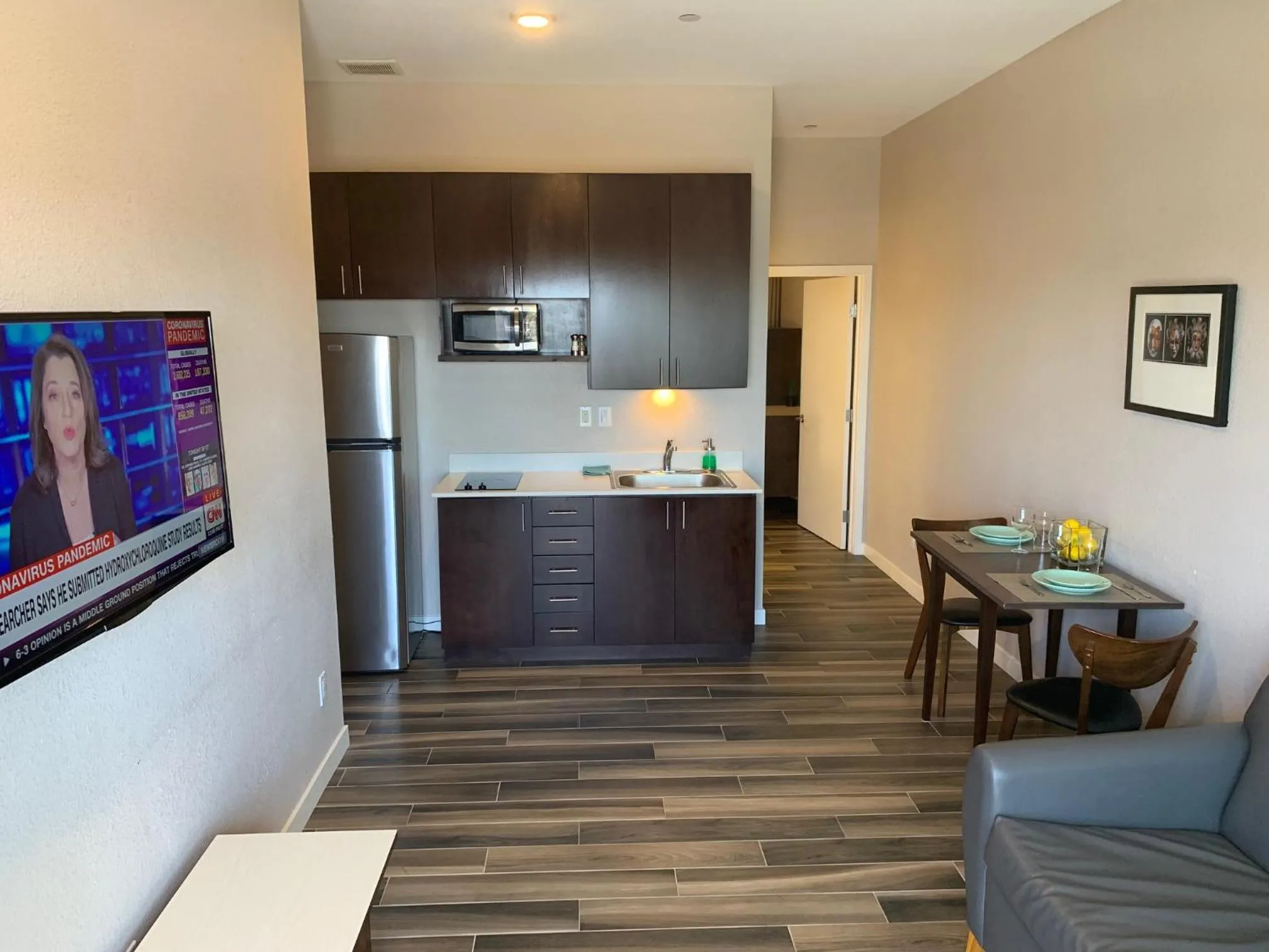 Kitchen or kitchenette in Solis Place in Old Town