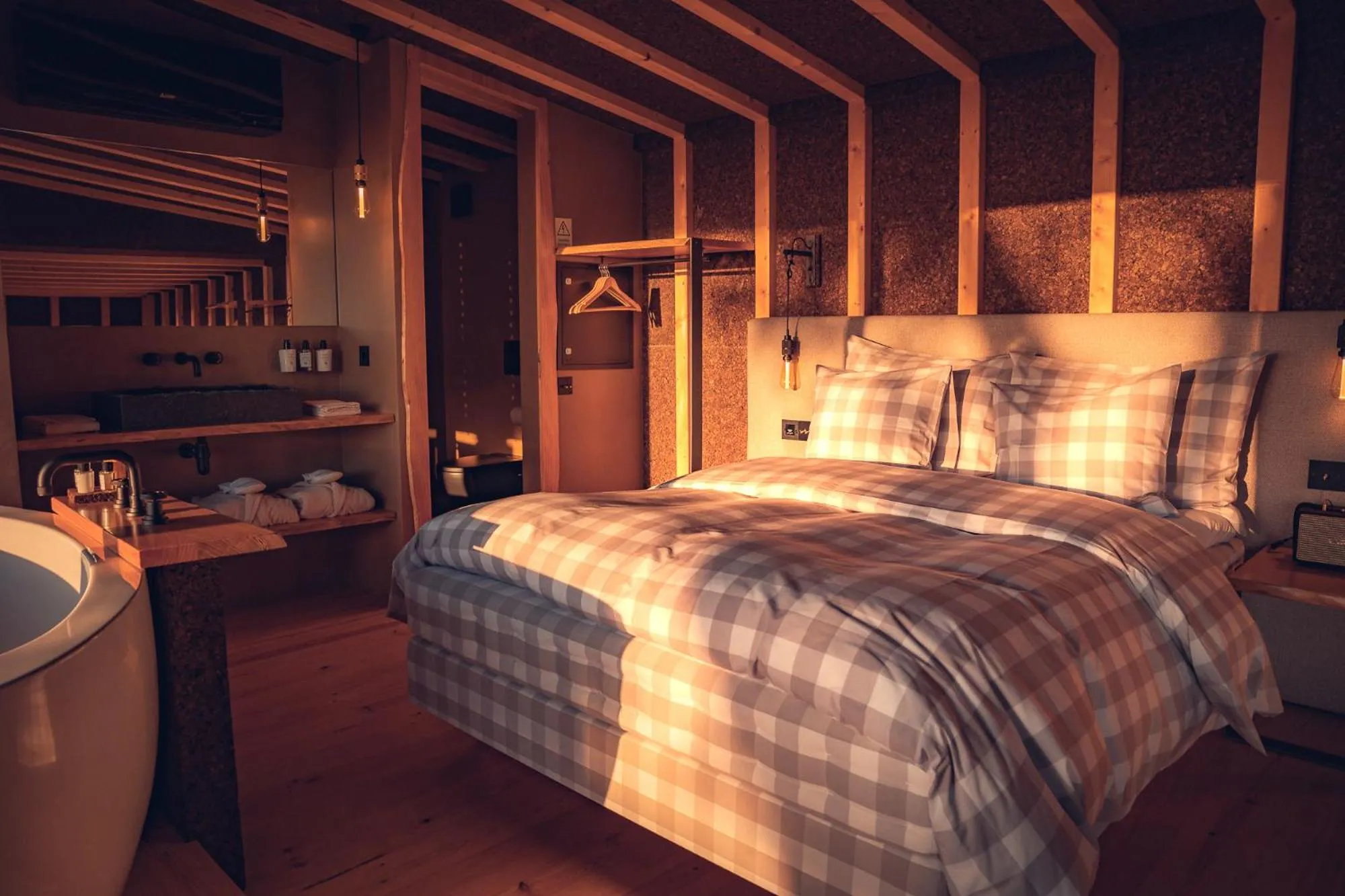 Bedroom, Bed in Charm Nature