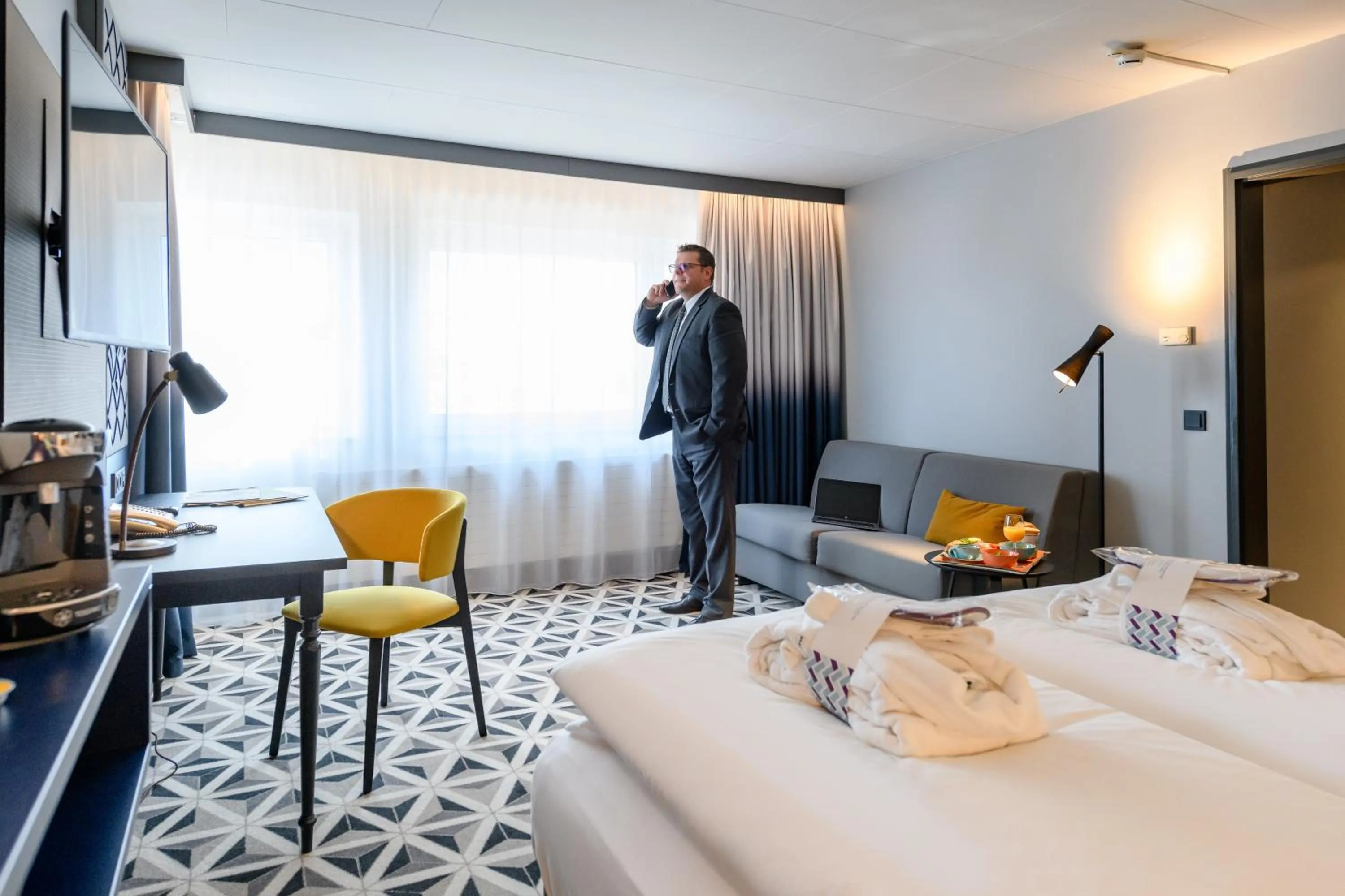 Bed in Mercure Hotel Freiburg am Münster