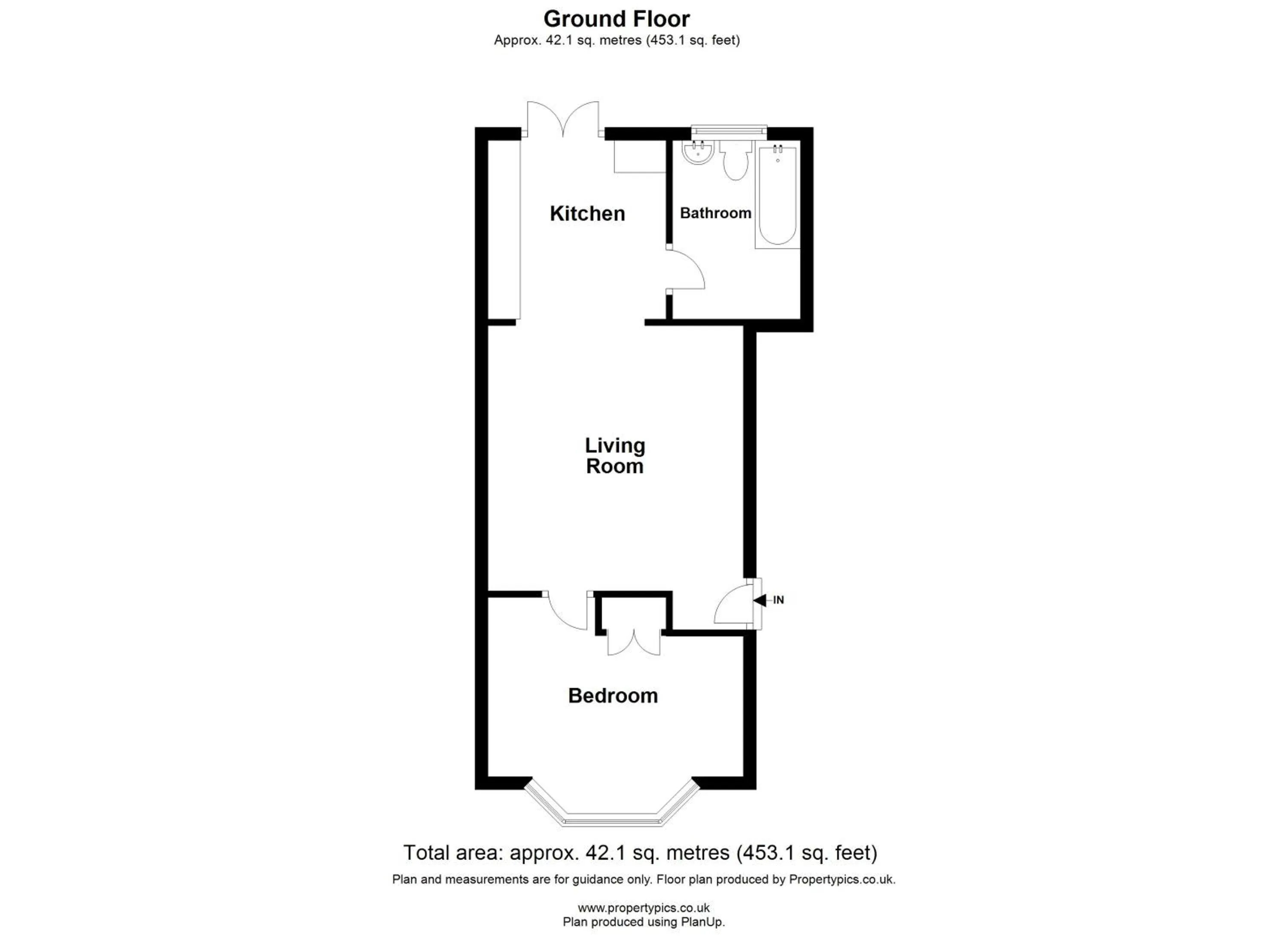 Floor plan in The Roost Group - Stylish Apartments
