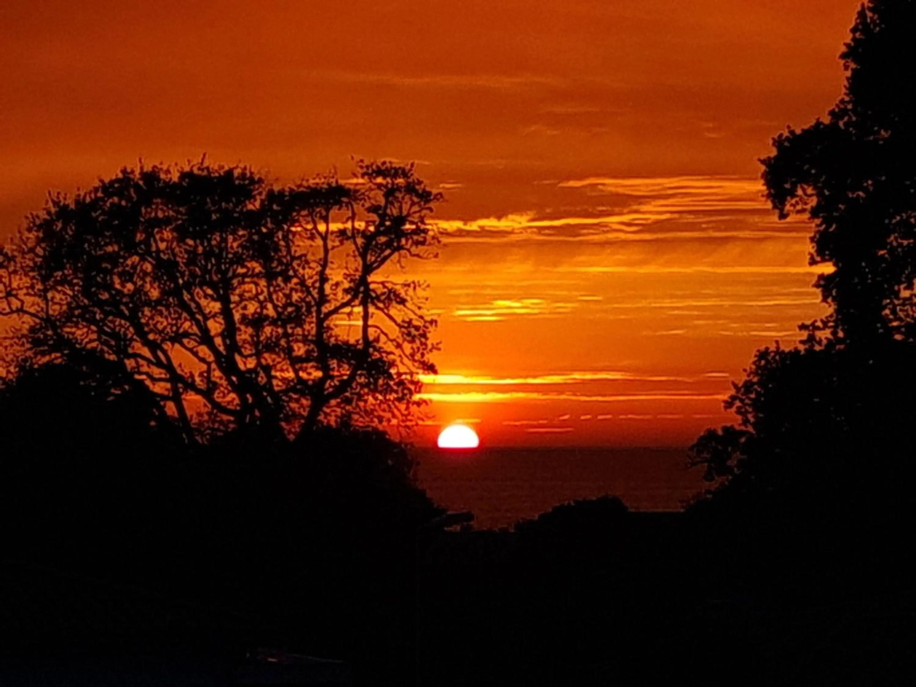Sunset in Hôtel Le Sens
