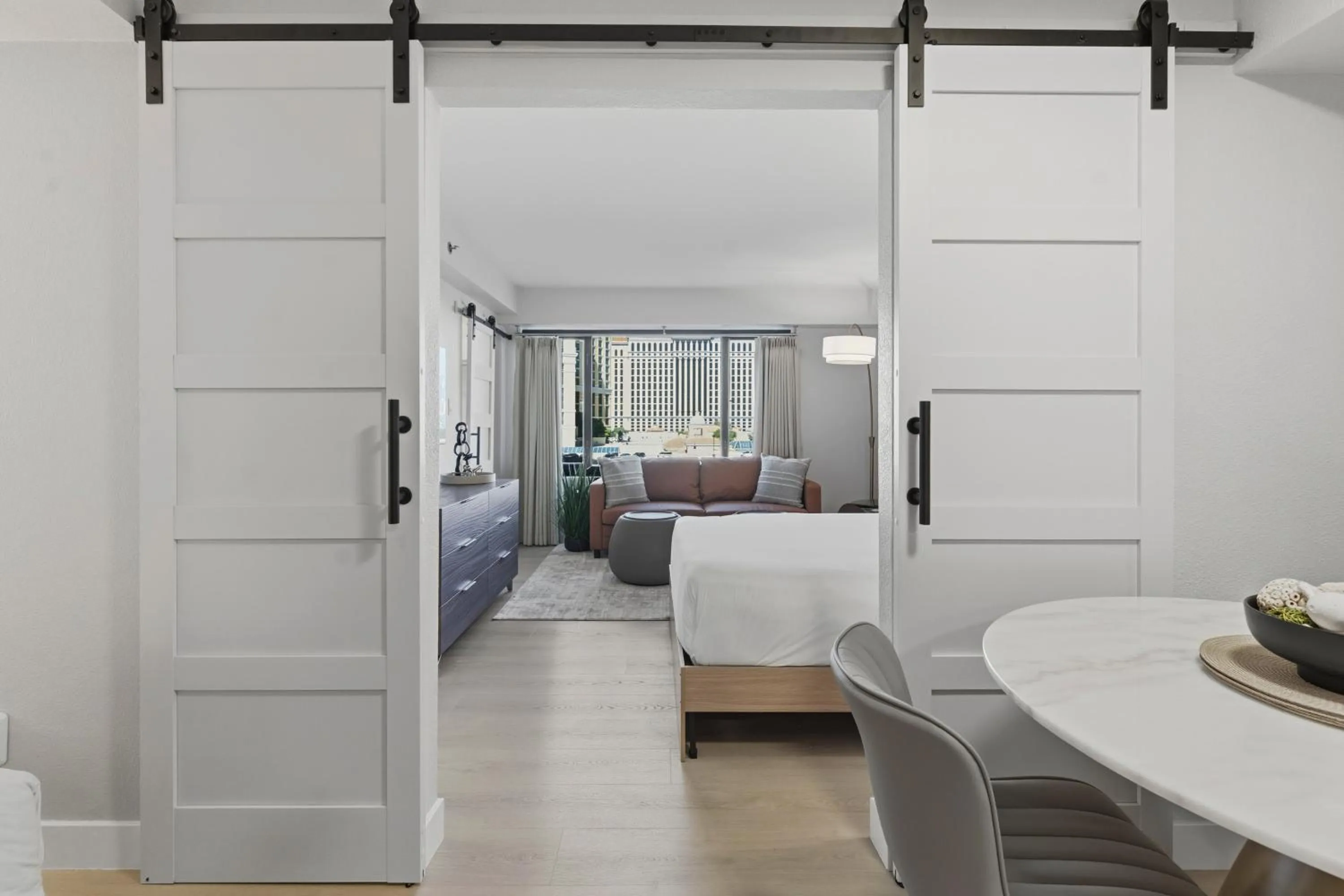 Bedroom, Bed in StripViewSuites at Jockey Club