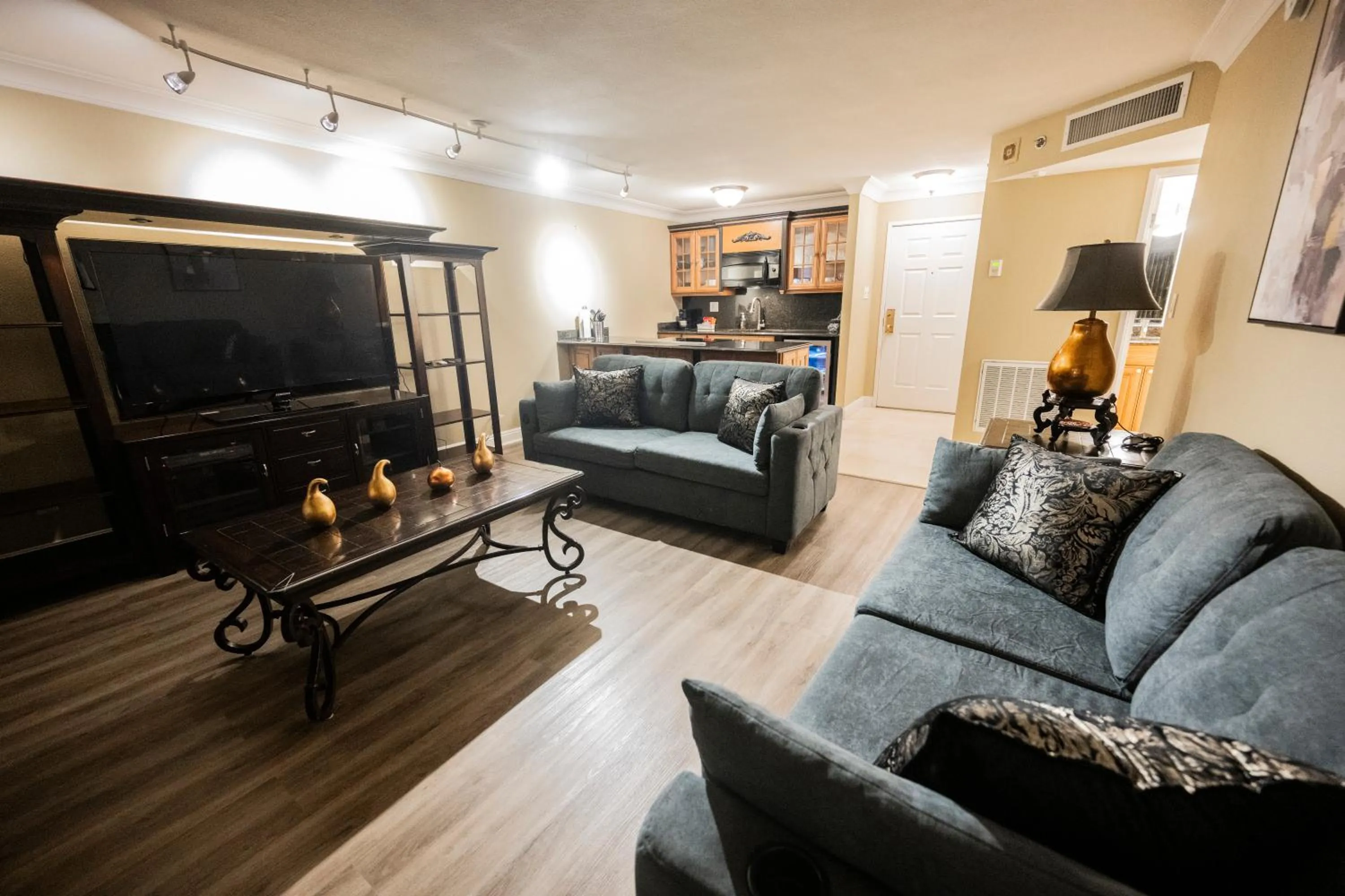 Living room in StripViewSuites at Jockey Club
