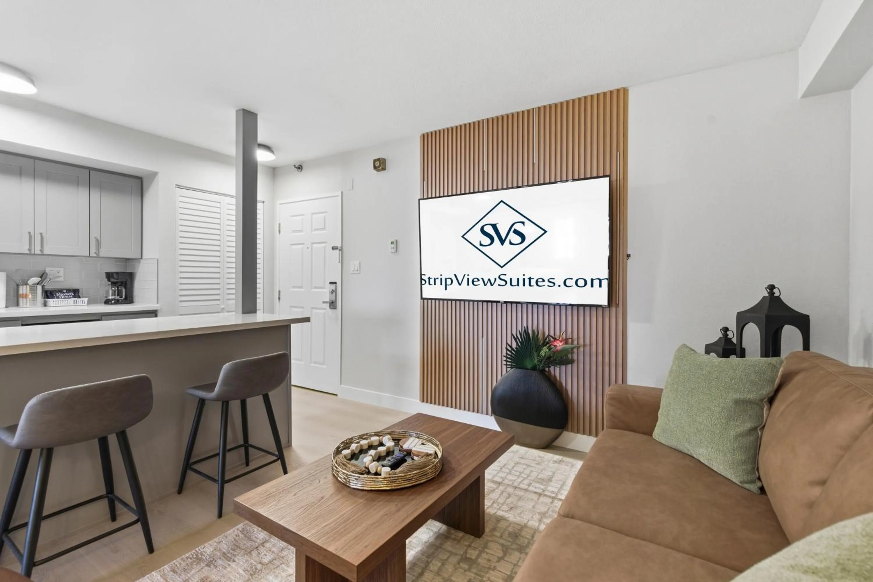 Living room in StripViewSuites at Jockey Club