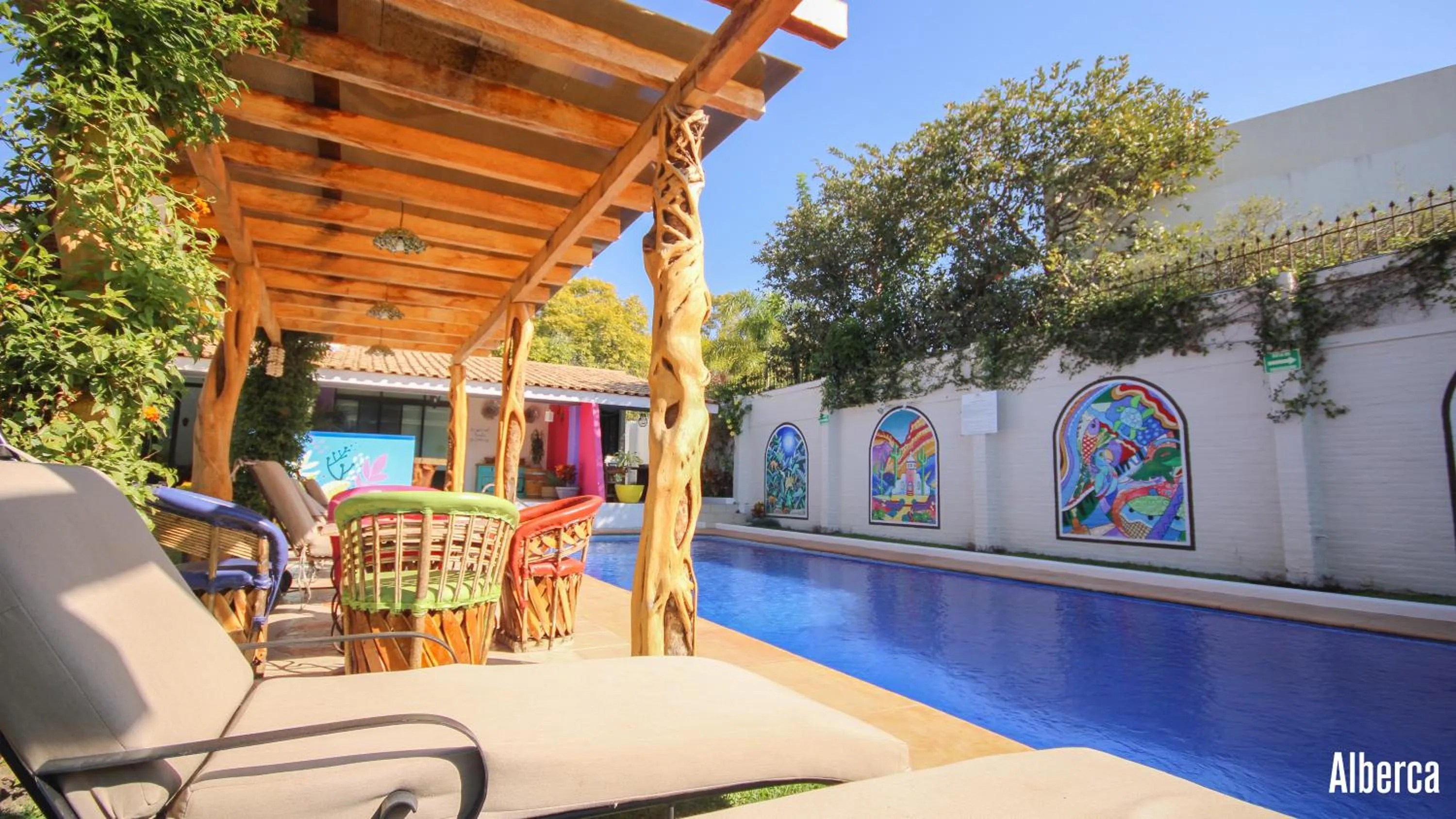 Pool view in Hotel Boutique Casa Copal