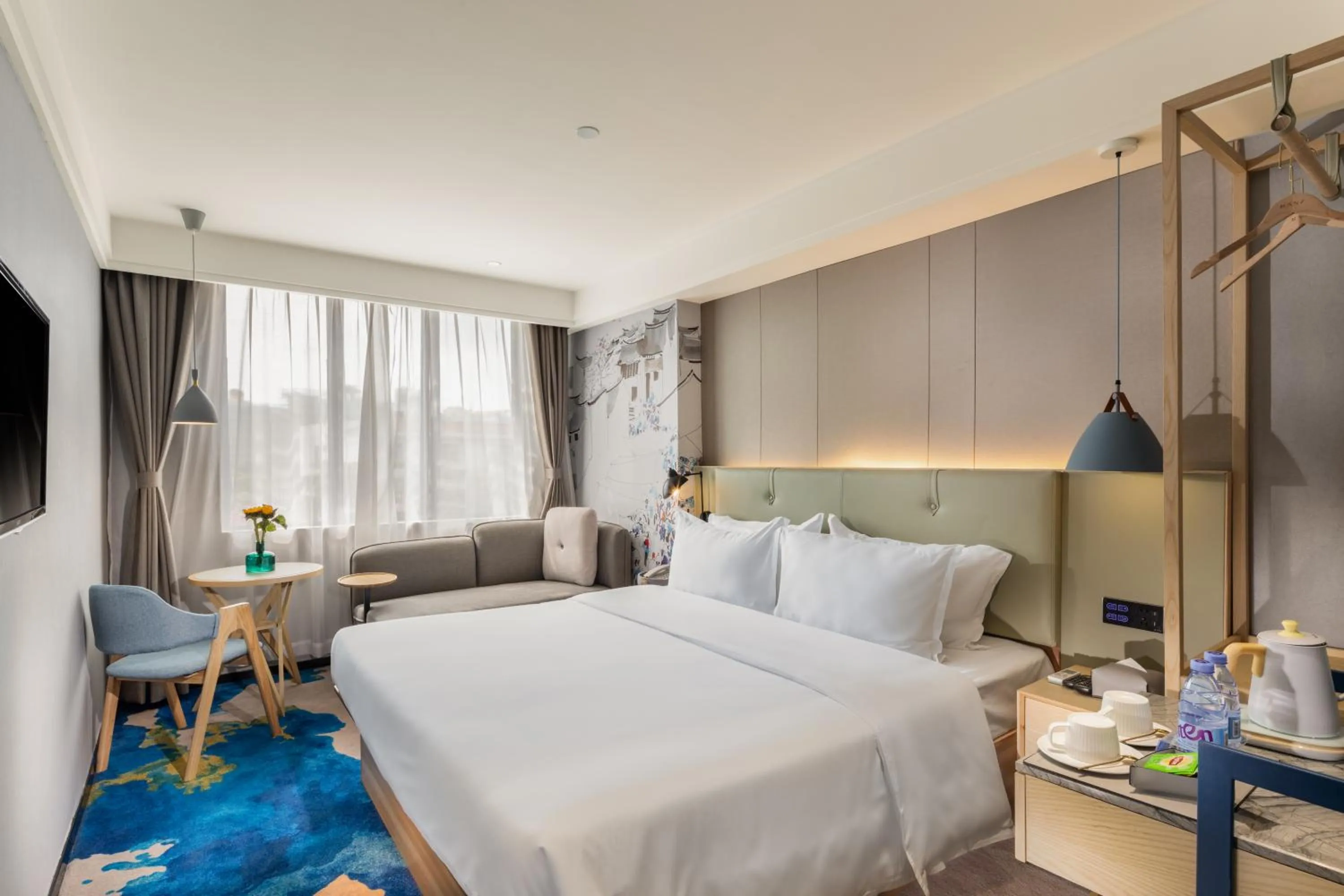 Photo of the whole room, Bed in Shenzhen Yanan Hotel