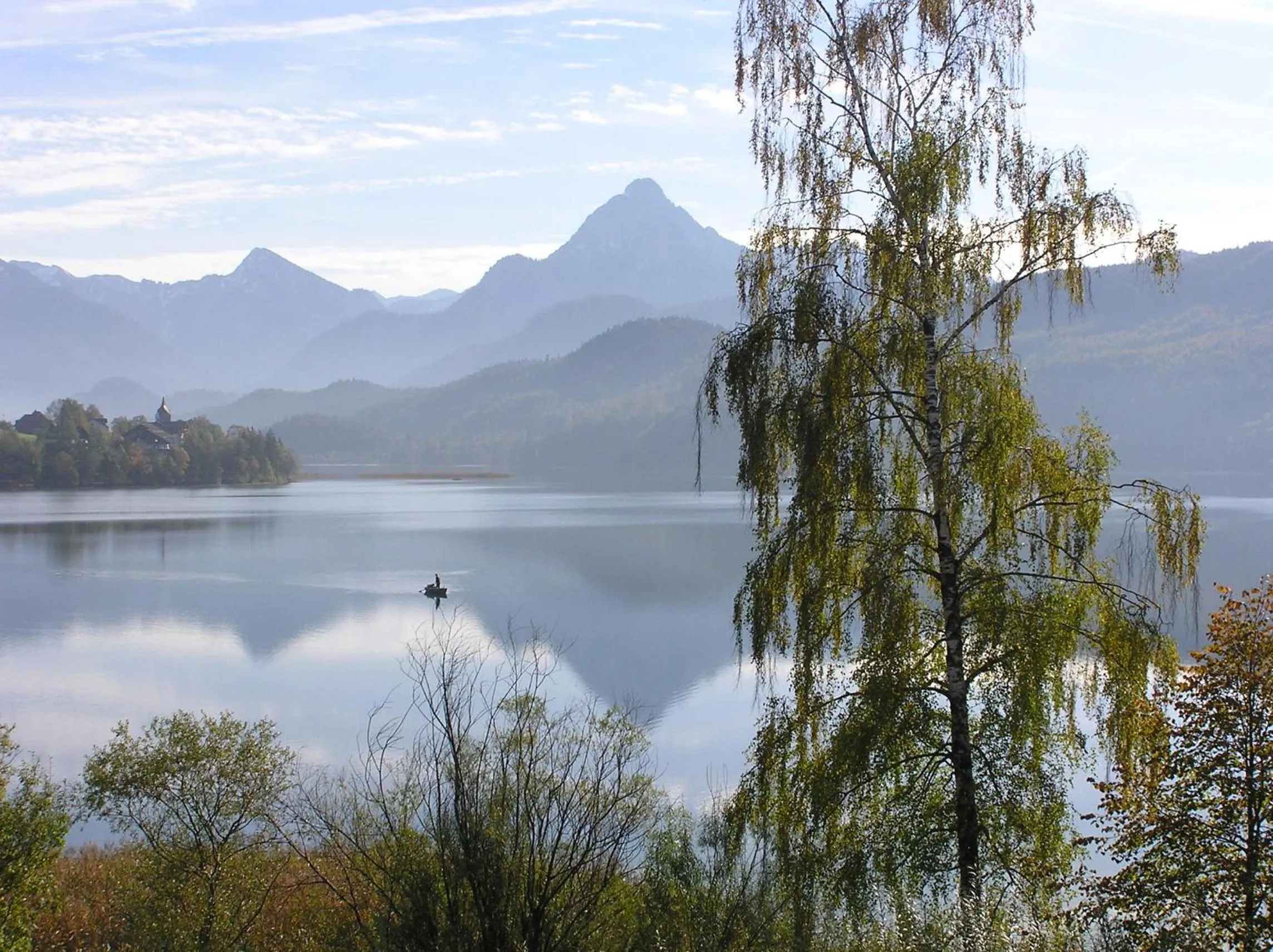 Natural landscape in Appartement-Hotel Seespitz