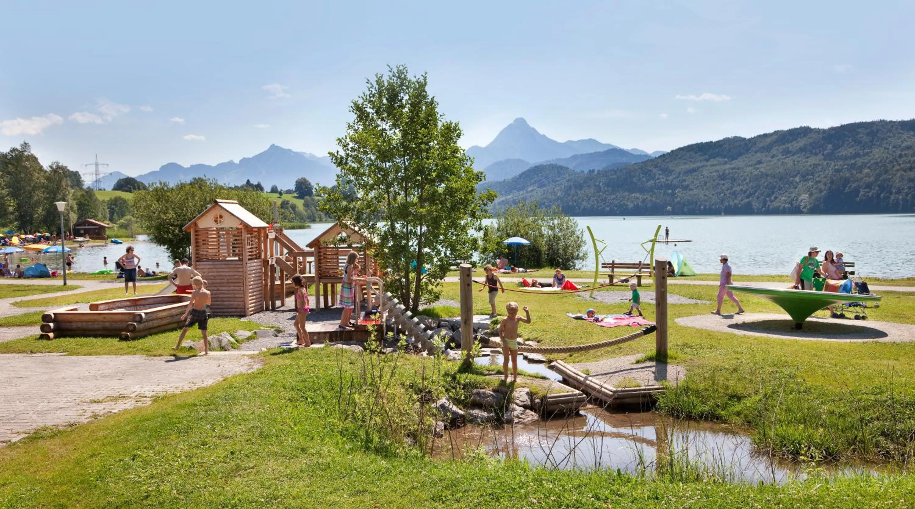 Children play ground in Appartement-Hotel Seespitz