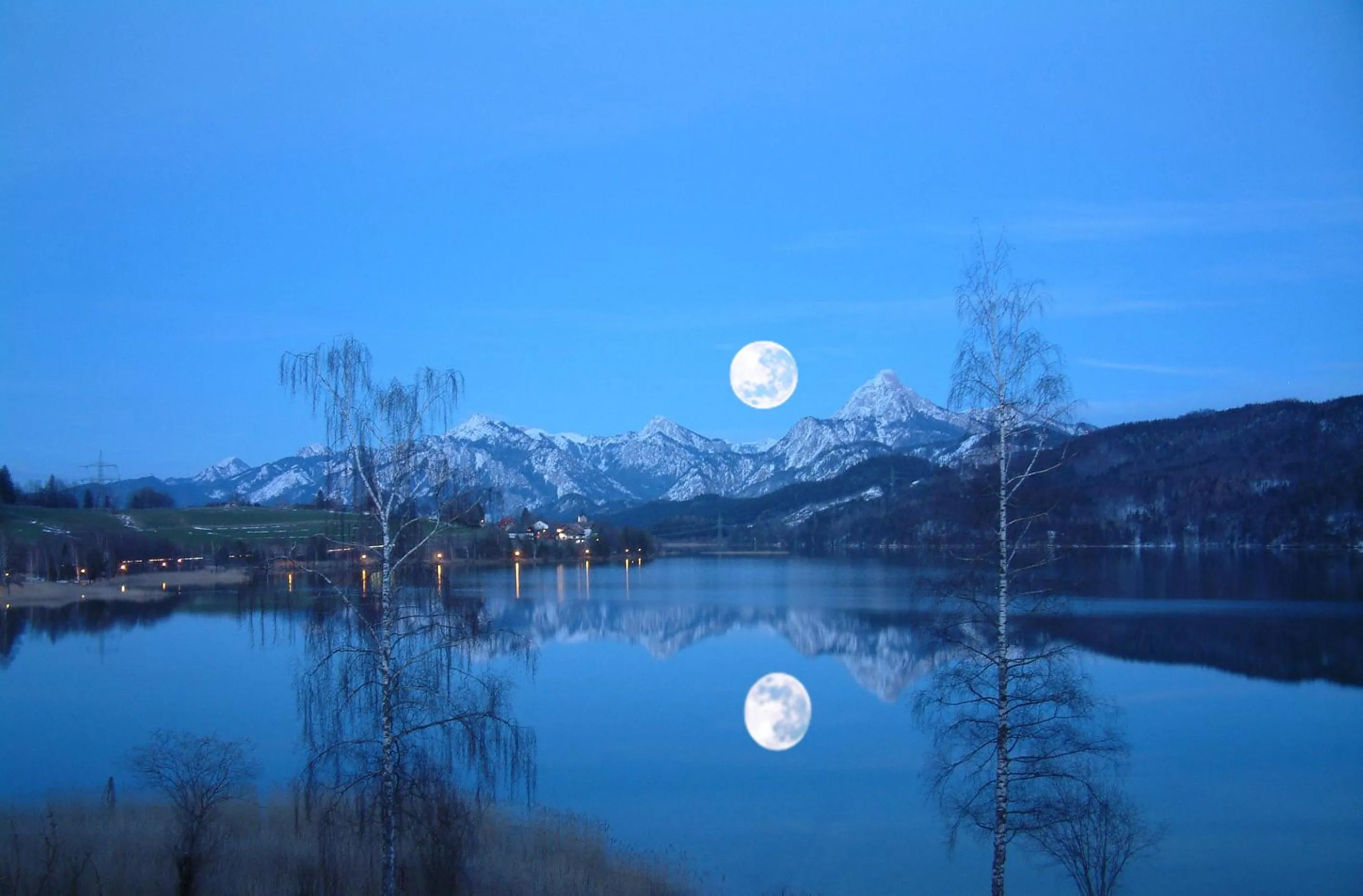 Natural landscape in Appartement-Hotel Seespitz