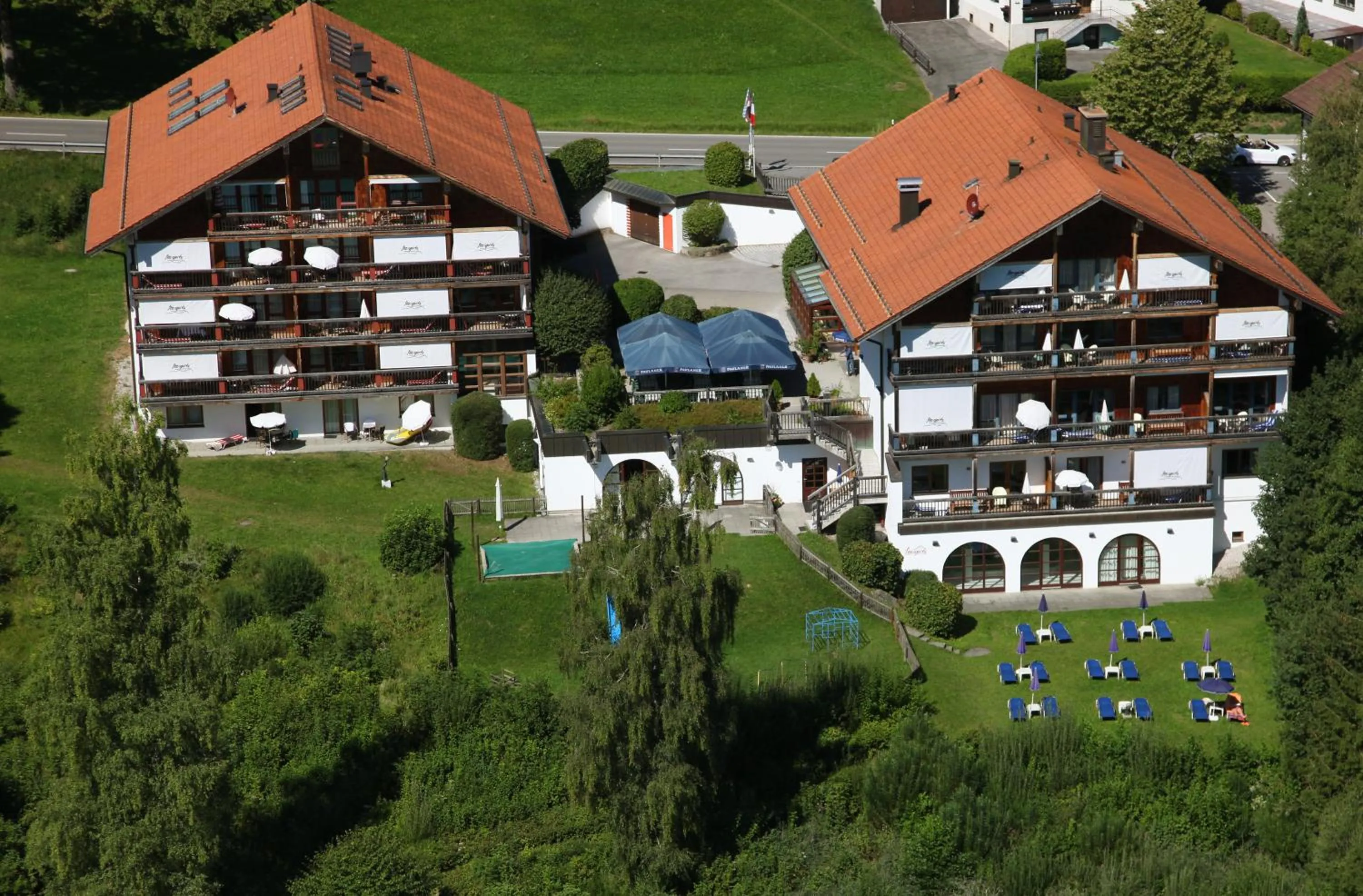 Bird's eye view in Appartement-Hotel Seespitz