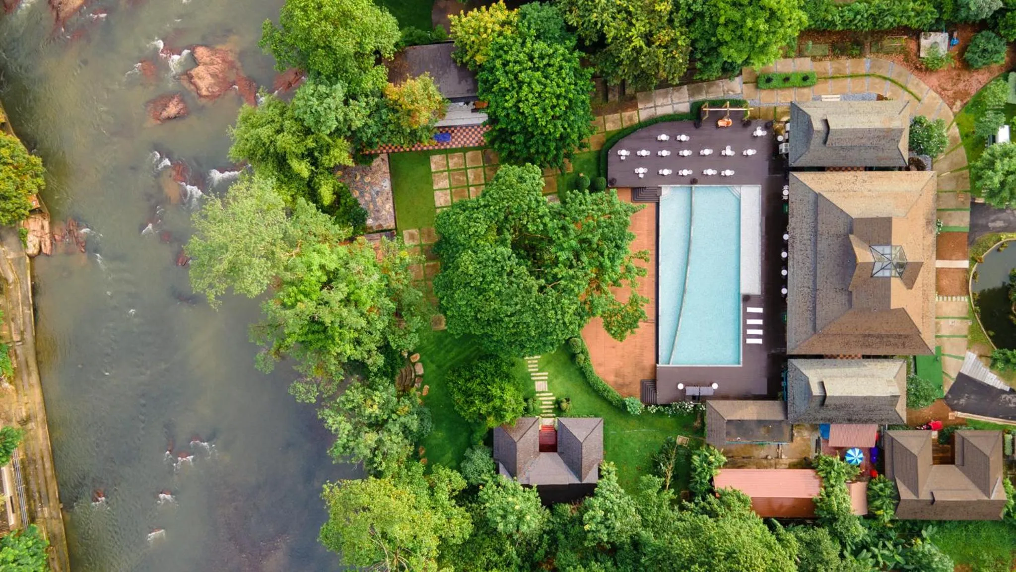 Bird's eye view in Phumontra Resort Nakhon Nayok