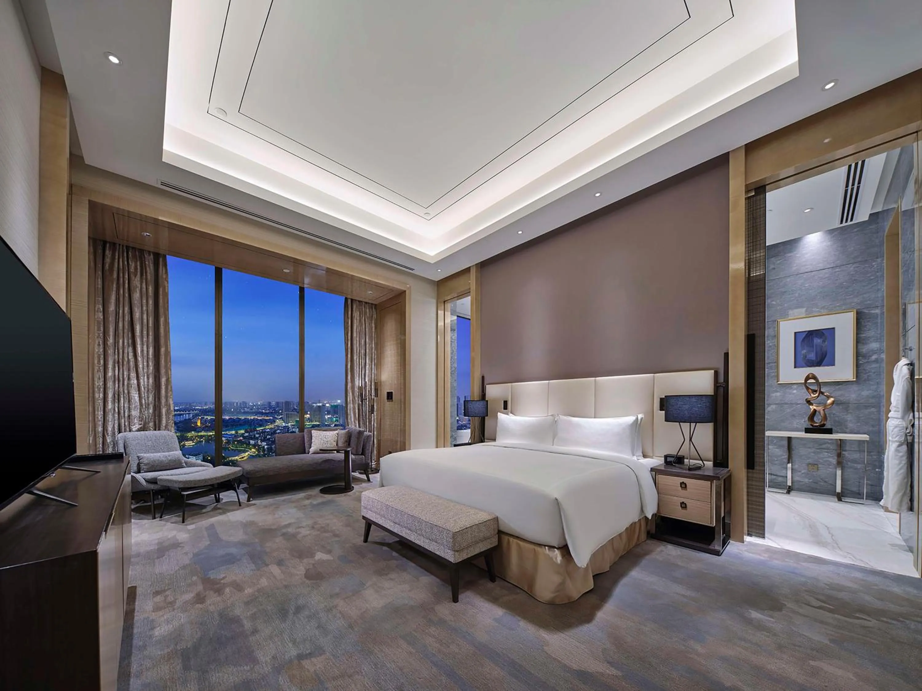 Bed in Hilton Beijing Tongzhou