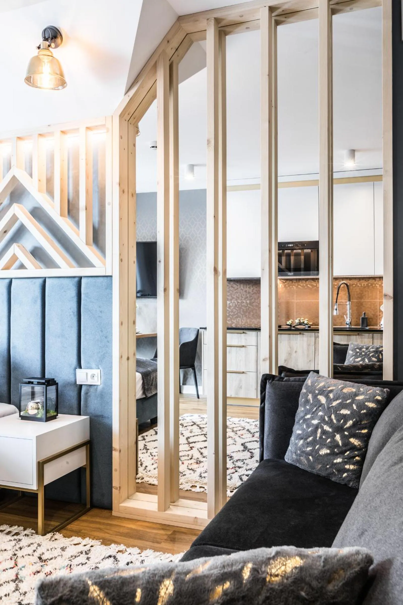 Seating area, Bed in Aparthotel Prestige & SPA