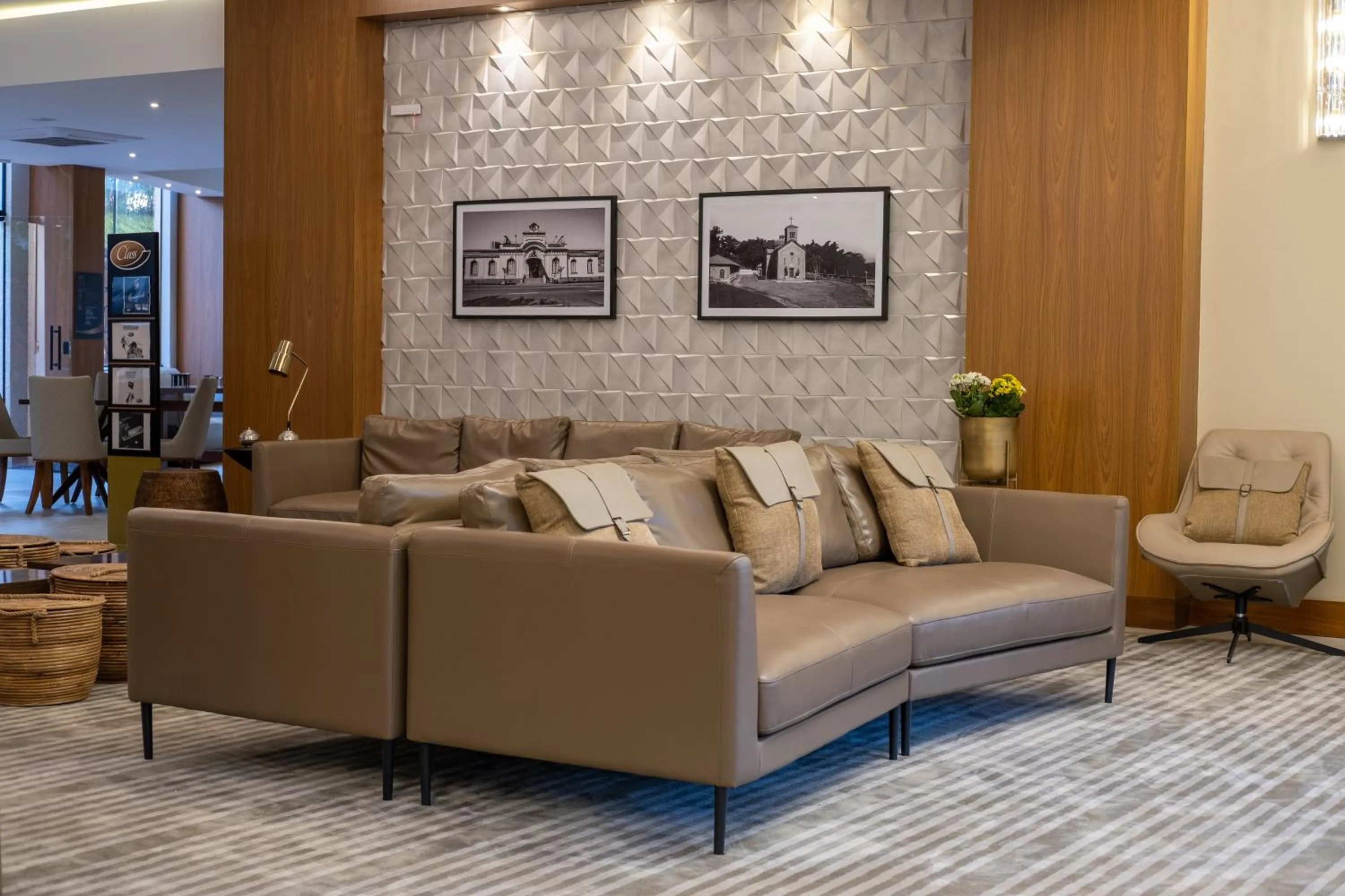 Lobby or reception in Class Hotel Piracicaba