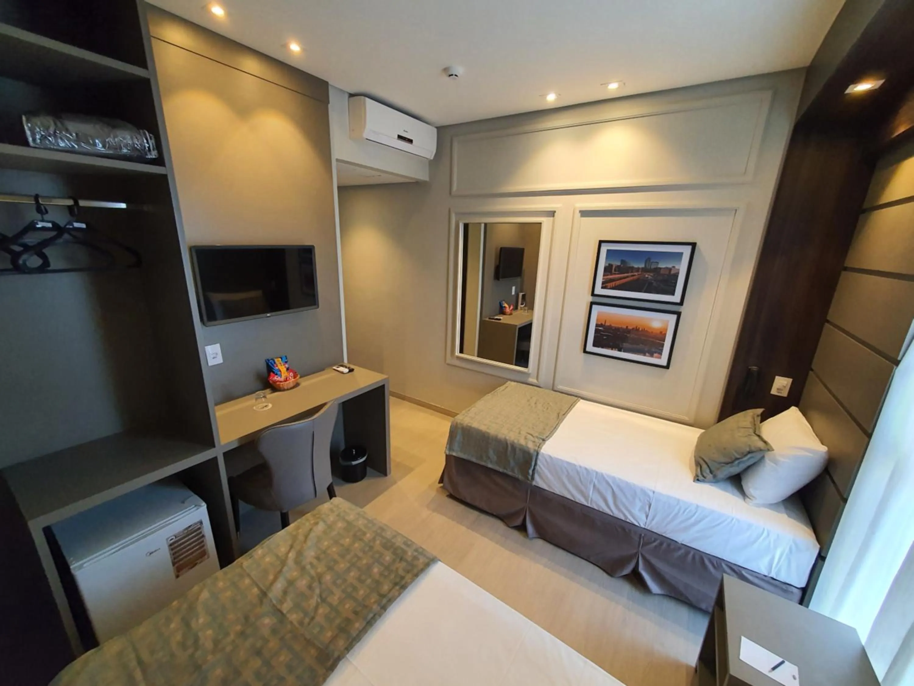 Bedroom, Bed in Class Hotel Piracicaba