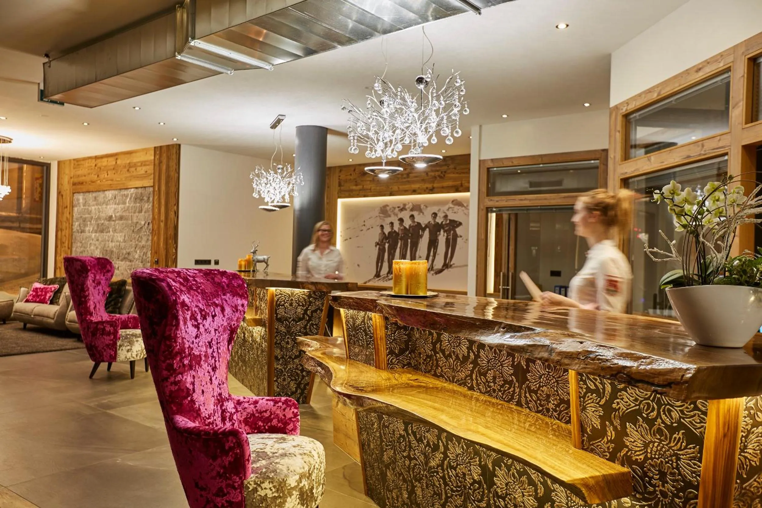 Lobby or reception in Sporthotel Cinderella