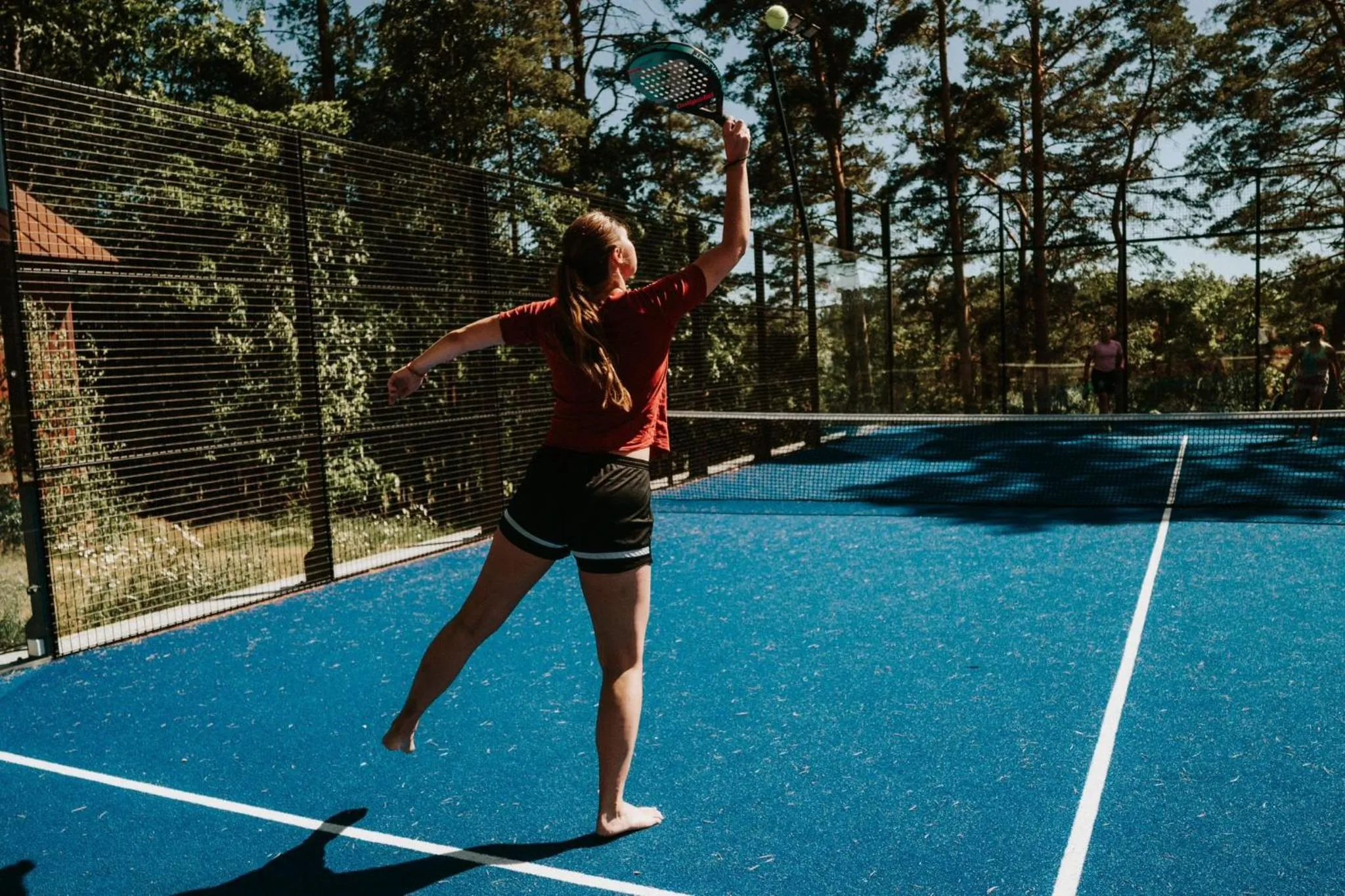 Tennis court in Gammelgård Pizza & Padel Resort