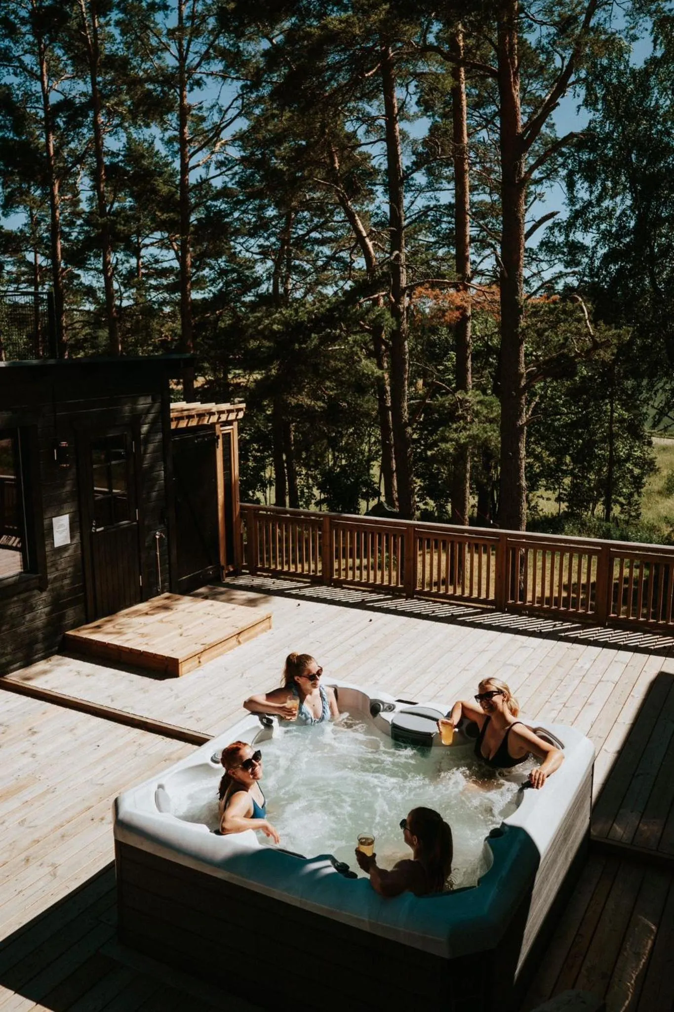 Hot Tub in Gammelgård Pizza & Padel Resort