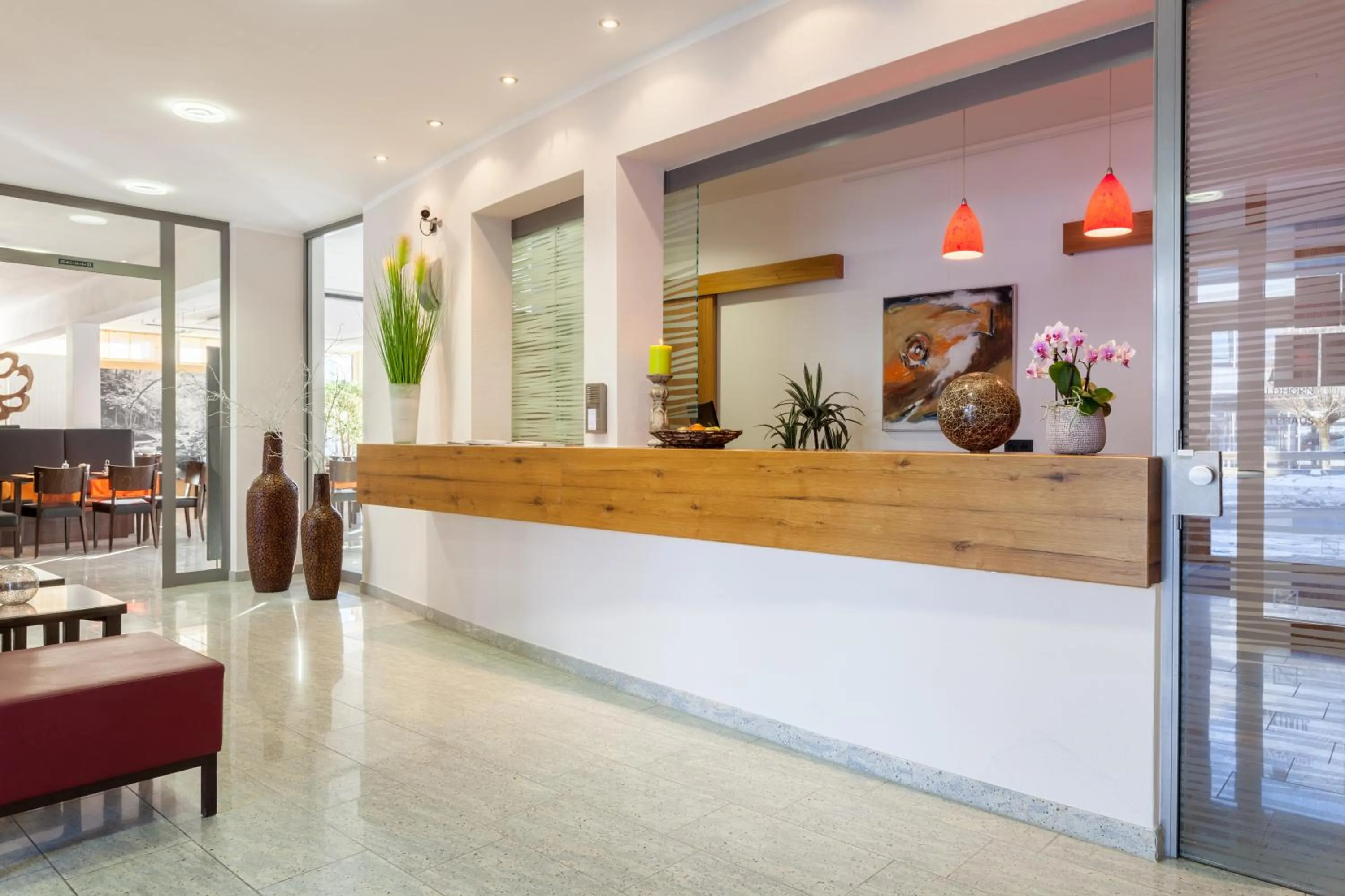 Lobby or reception in Hotel Waldhorn