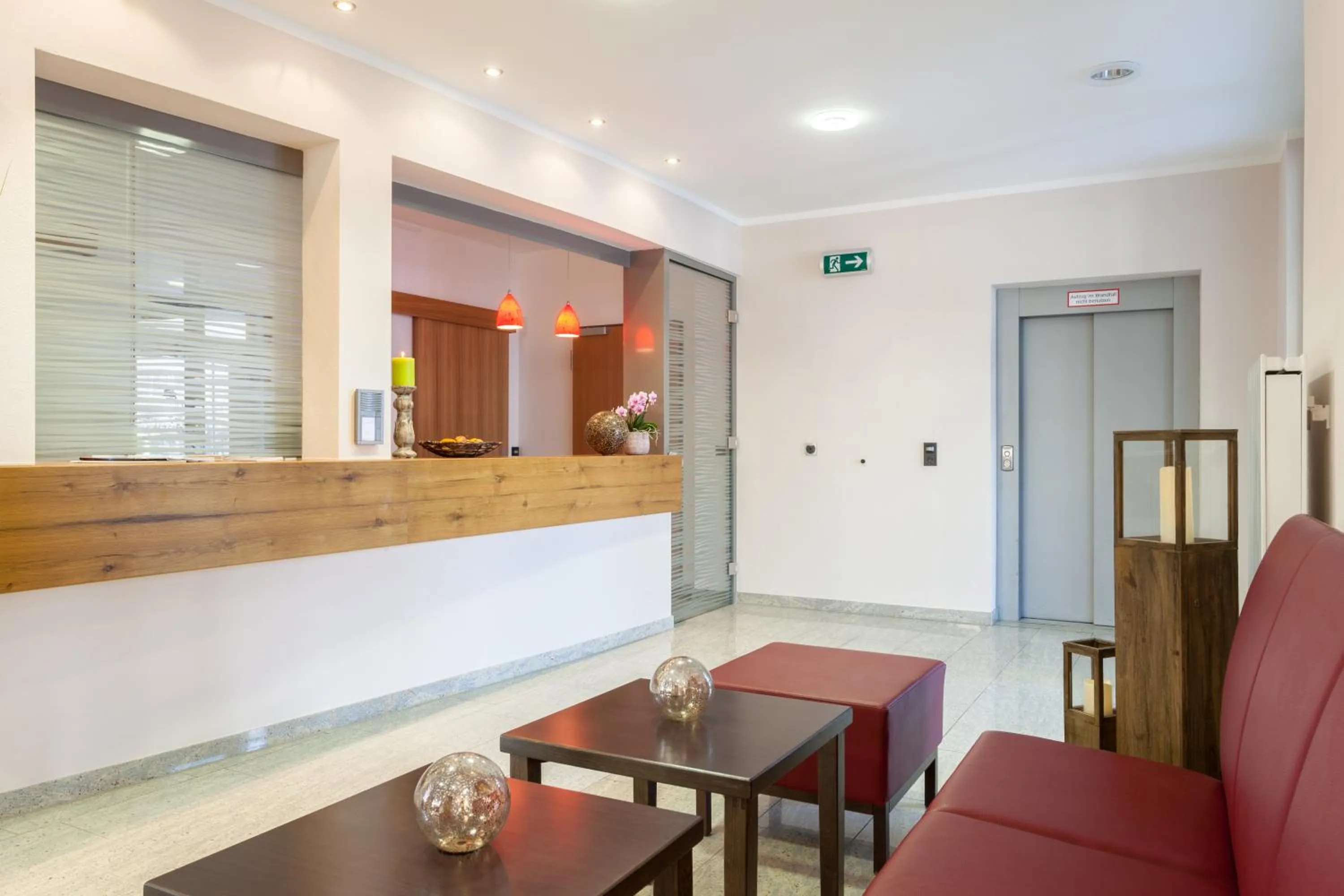 Lobby or reception in Hotel Waldhorn