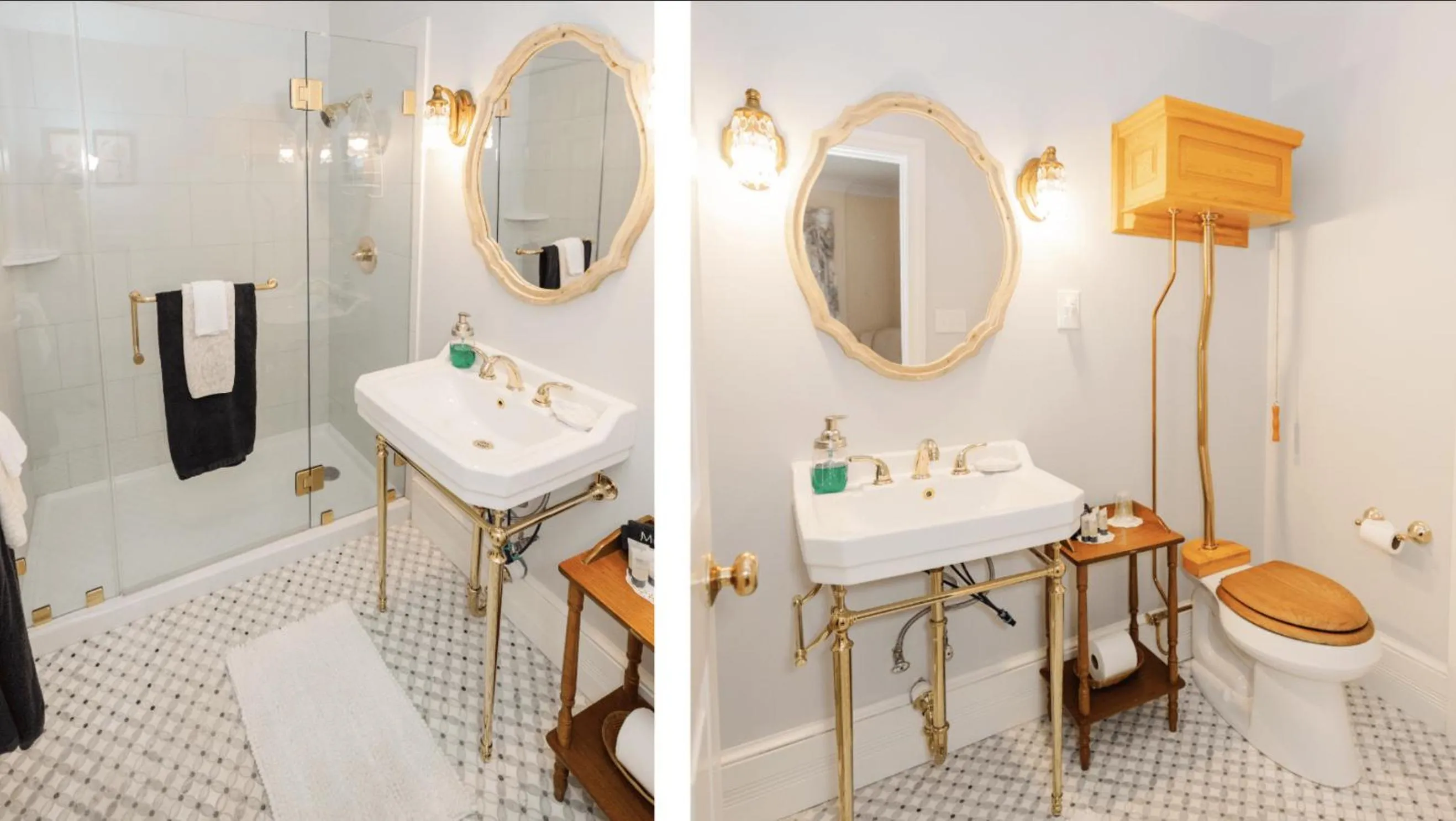 Bathroom in Virginia Cliffe Inn