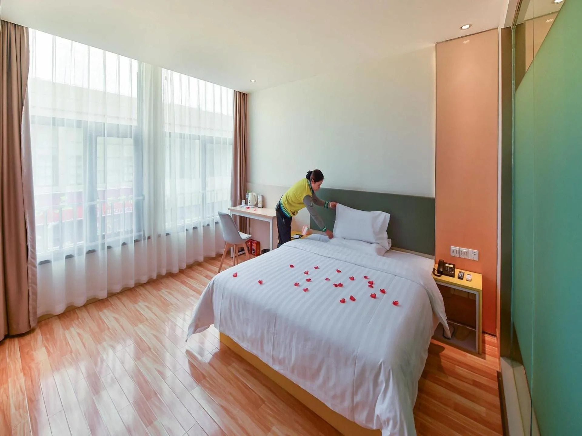 Bed in 7Days Inn Chengdu Mianzhu Branch
