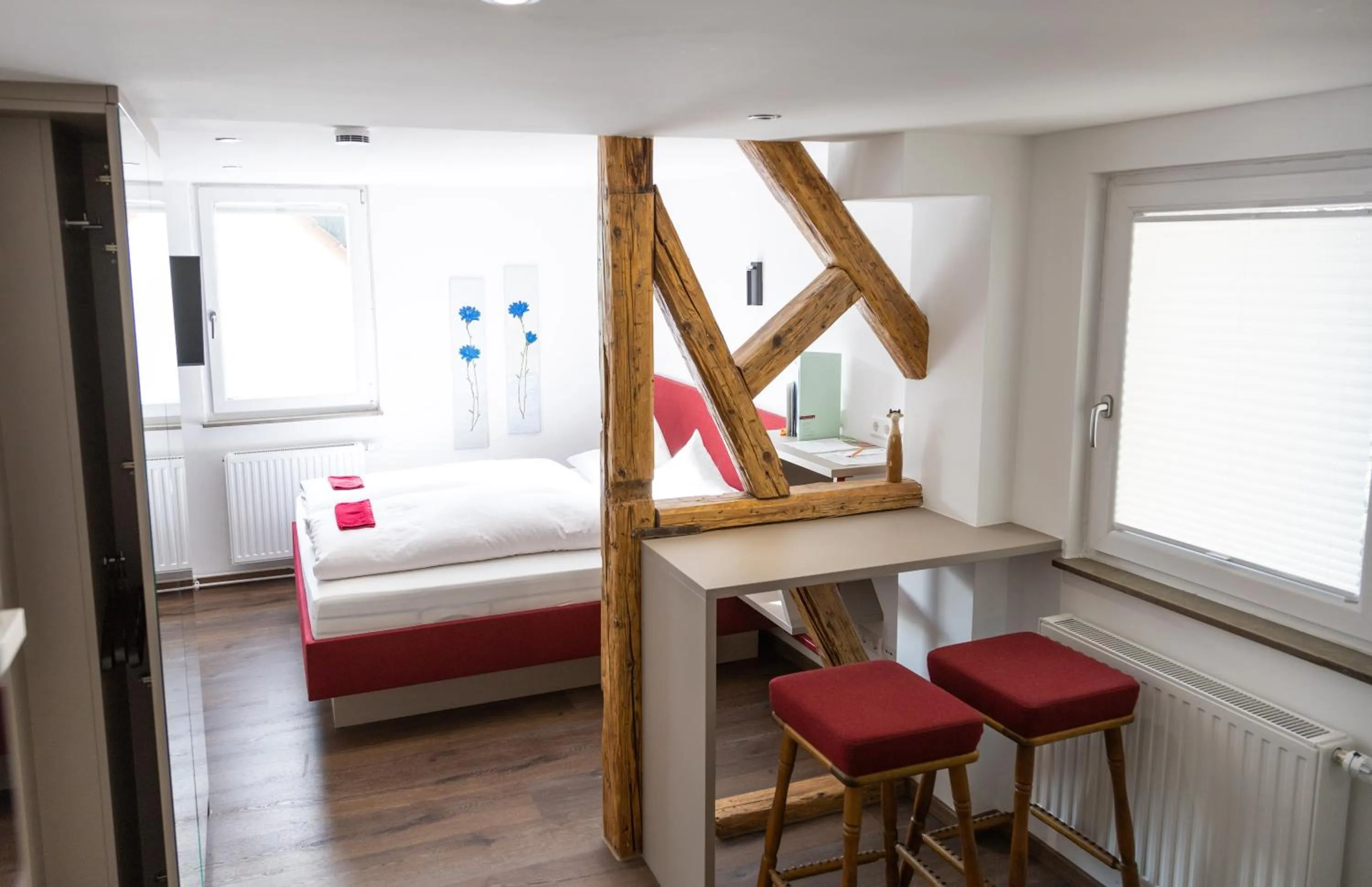 Bed in Hotel Restaurant Krehl's Linde