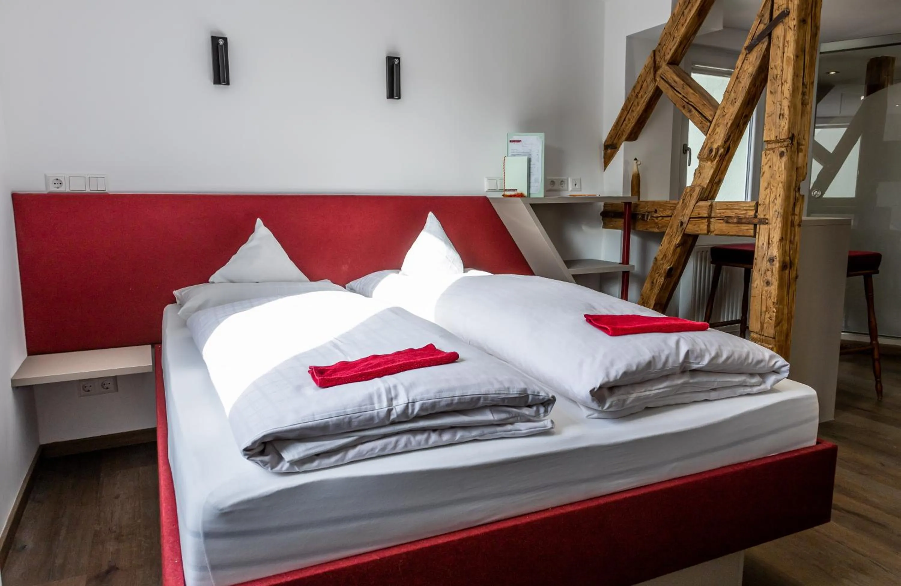 Bed in Hotel Restaurant Krehl's Linde