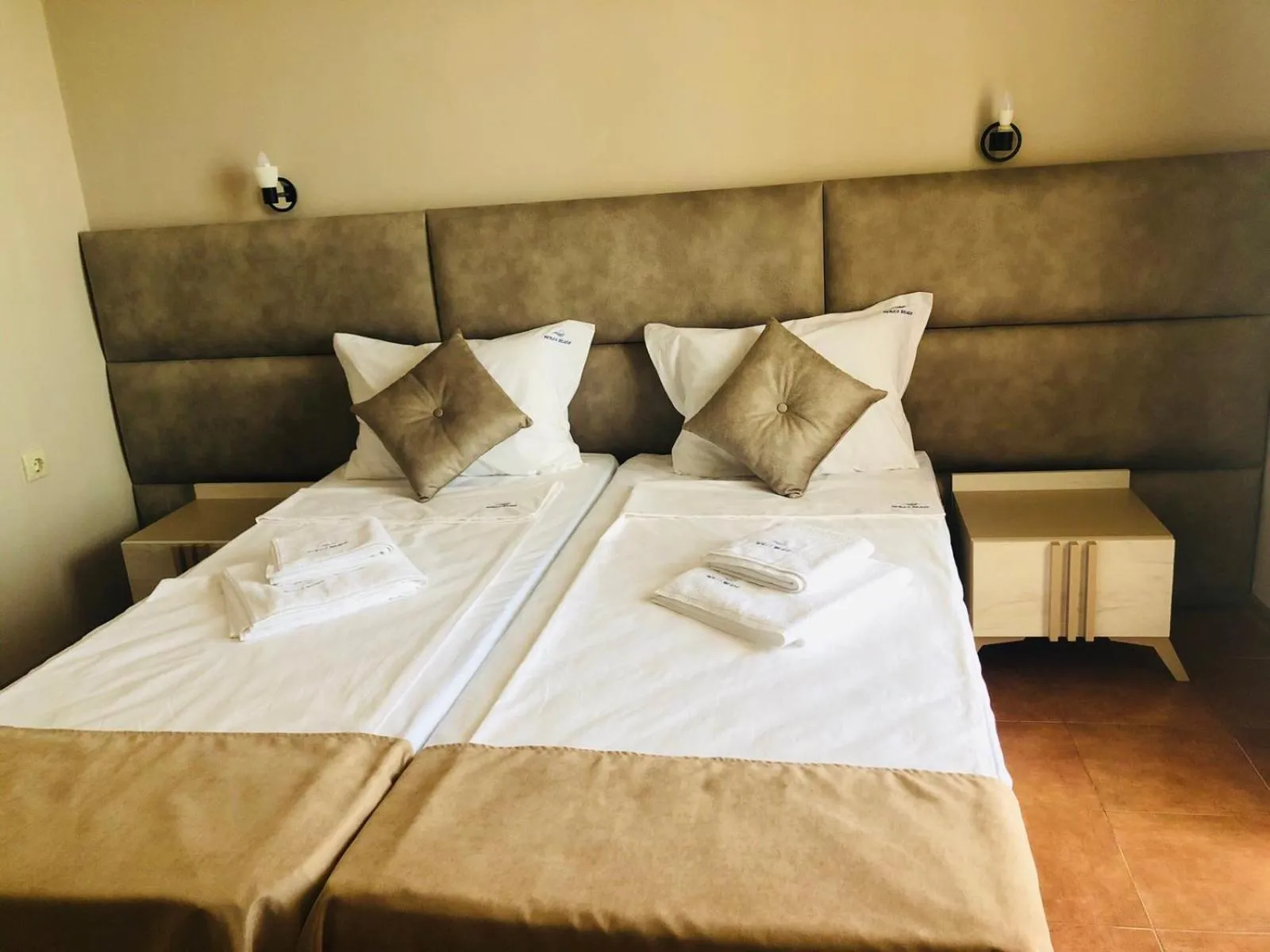 Bed in Hotel PERLA BEACH
