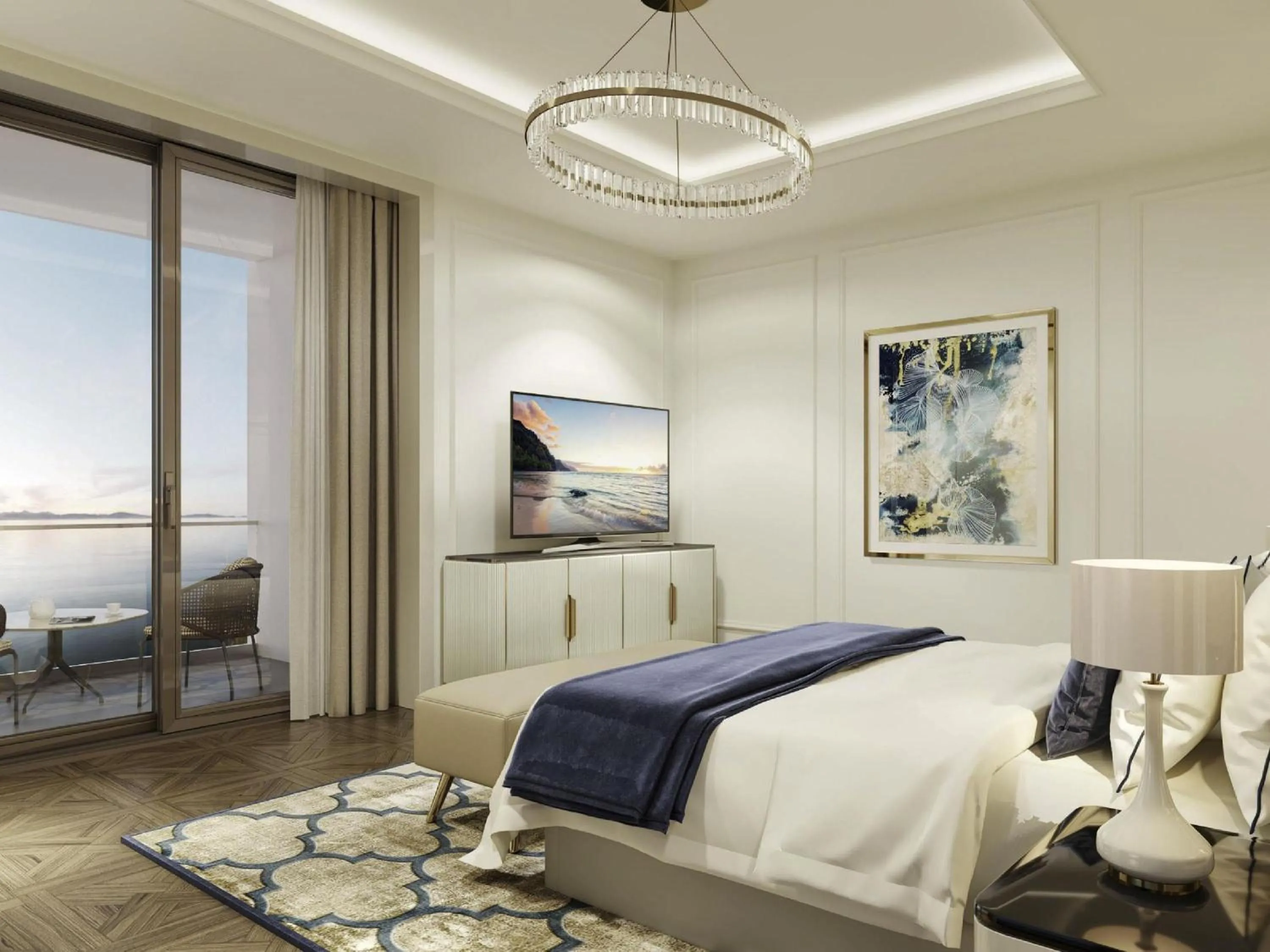 Bedroom, Bed in Rixos Water World Aktau - Theme Park Free Access