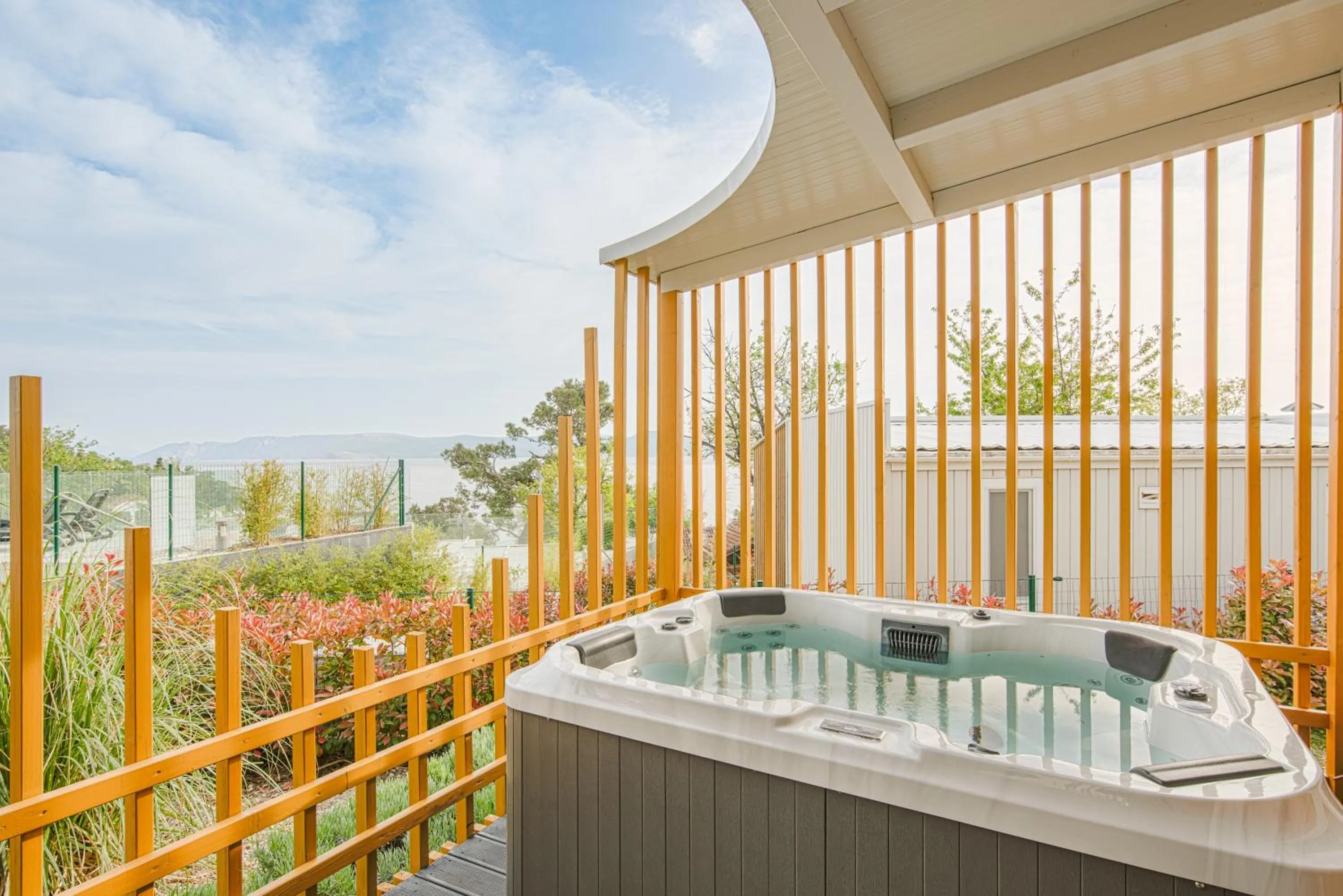 Balcony/Terrace in Elements Camping Selce Mobile homes