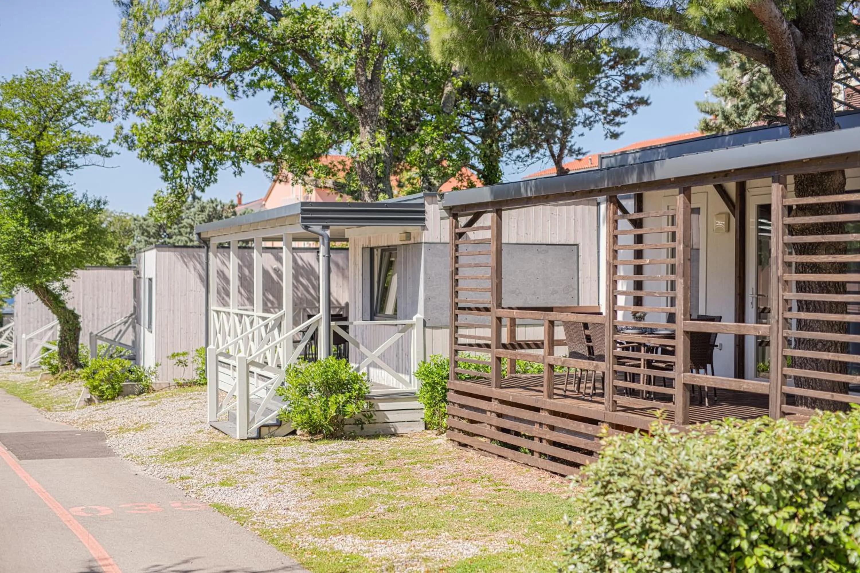 Balcony/Terrace in Elements Camping Selce Mobile homes