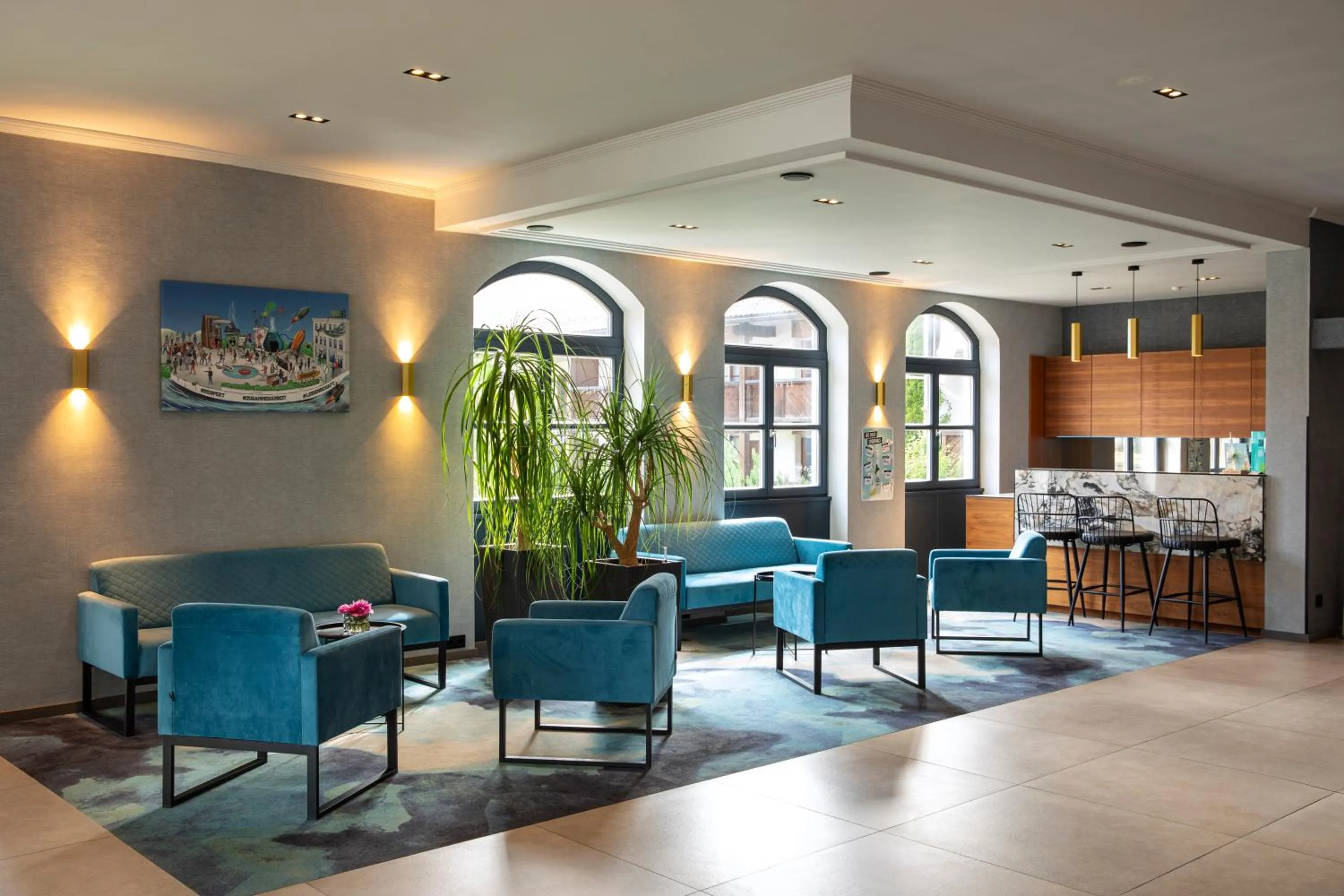 Lounge or bar in Michel Hotel Waldkirchen am Badepark