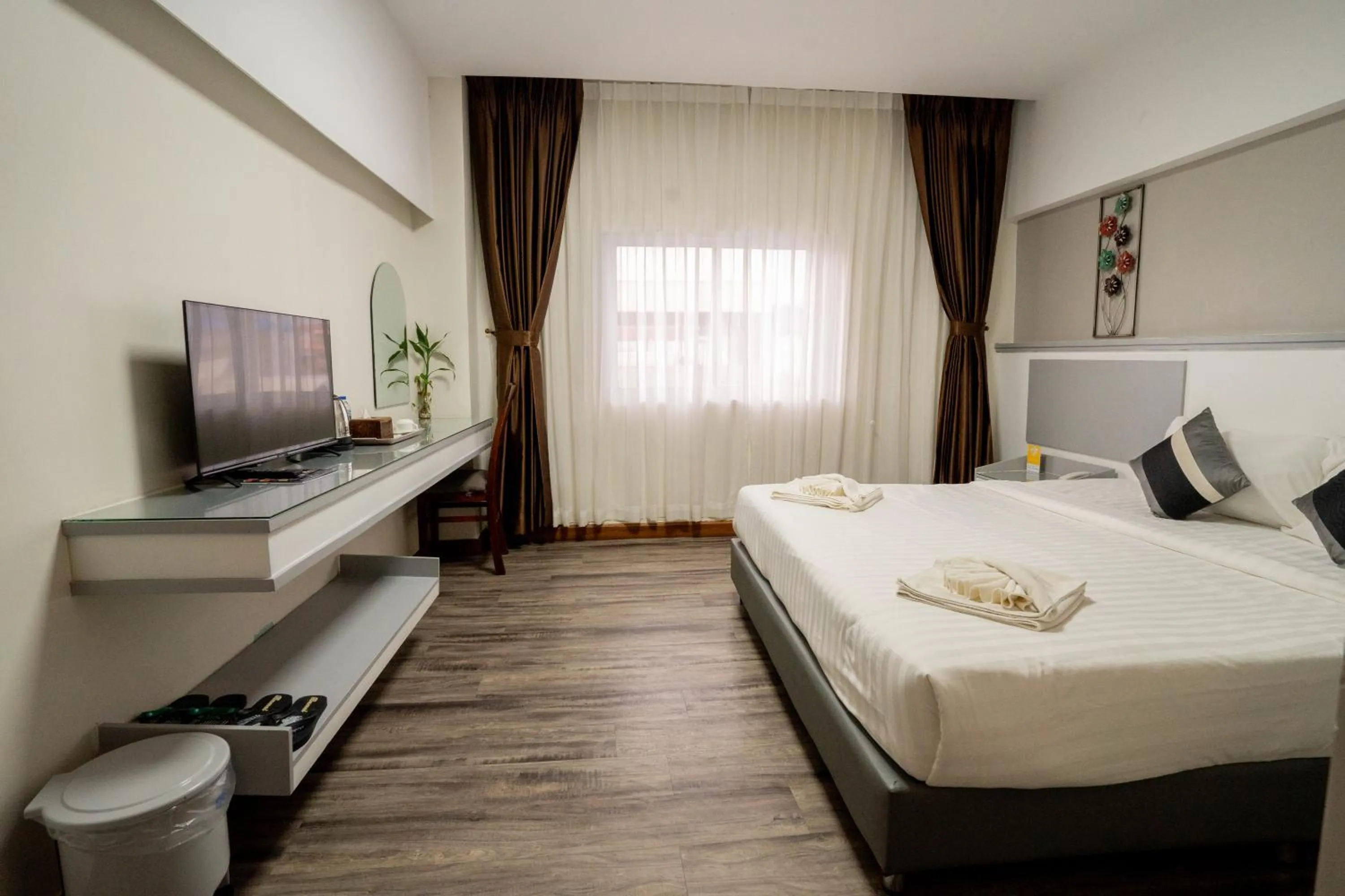 Bed in Hak Heng Hotel