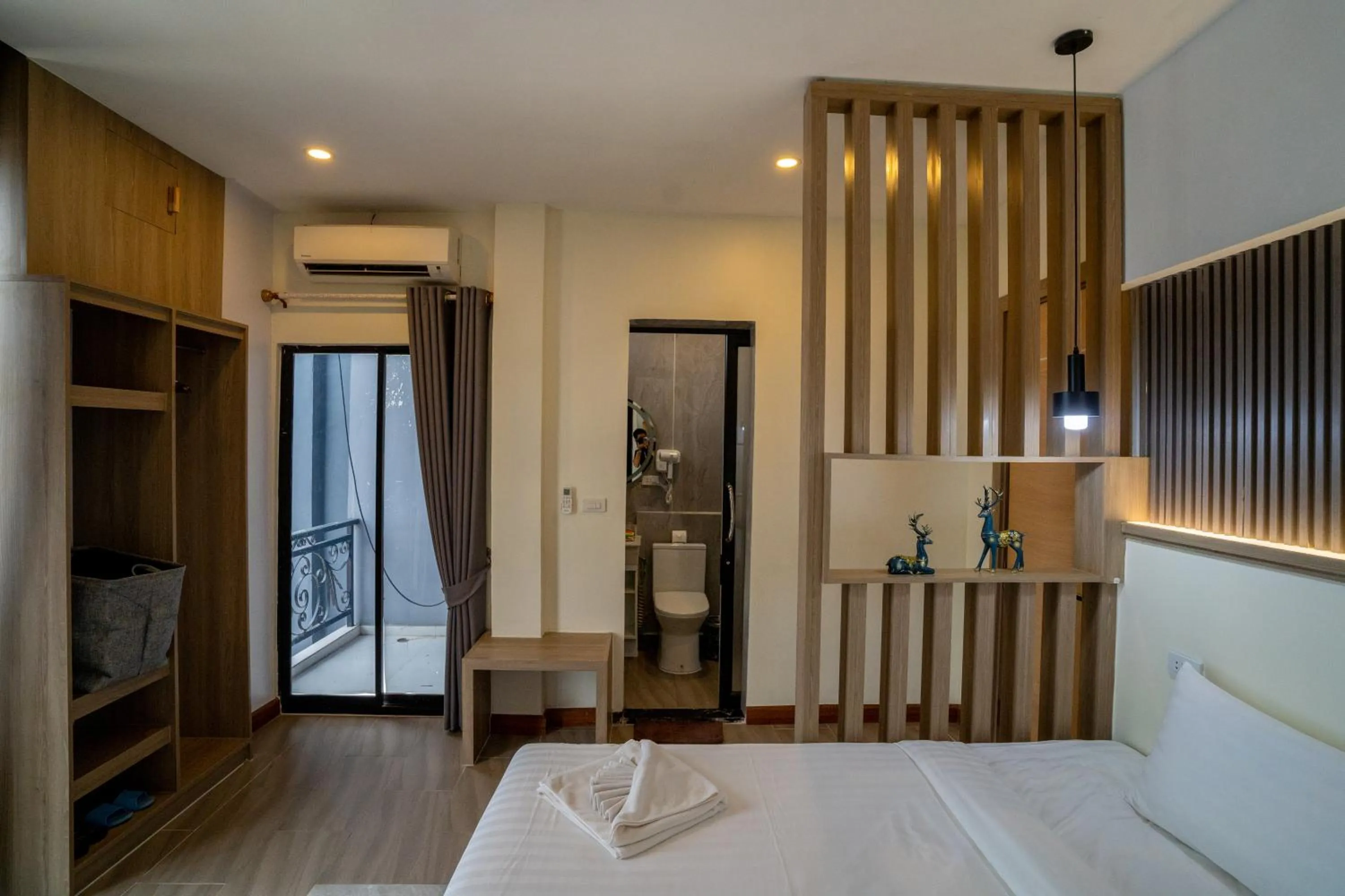 Bed in Hak Heng Hotel