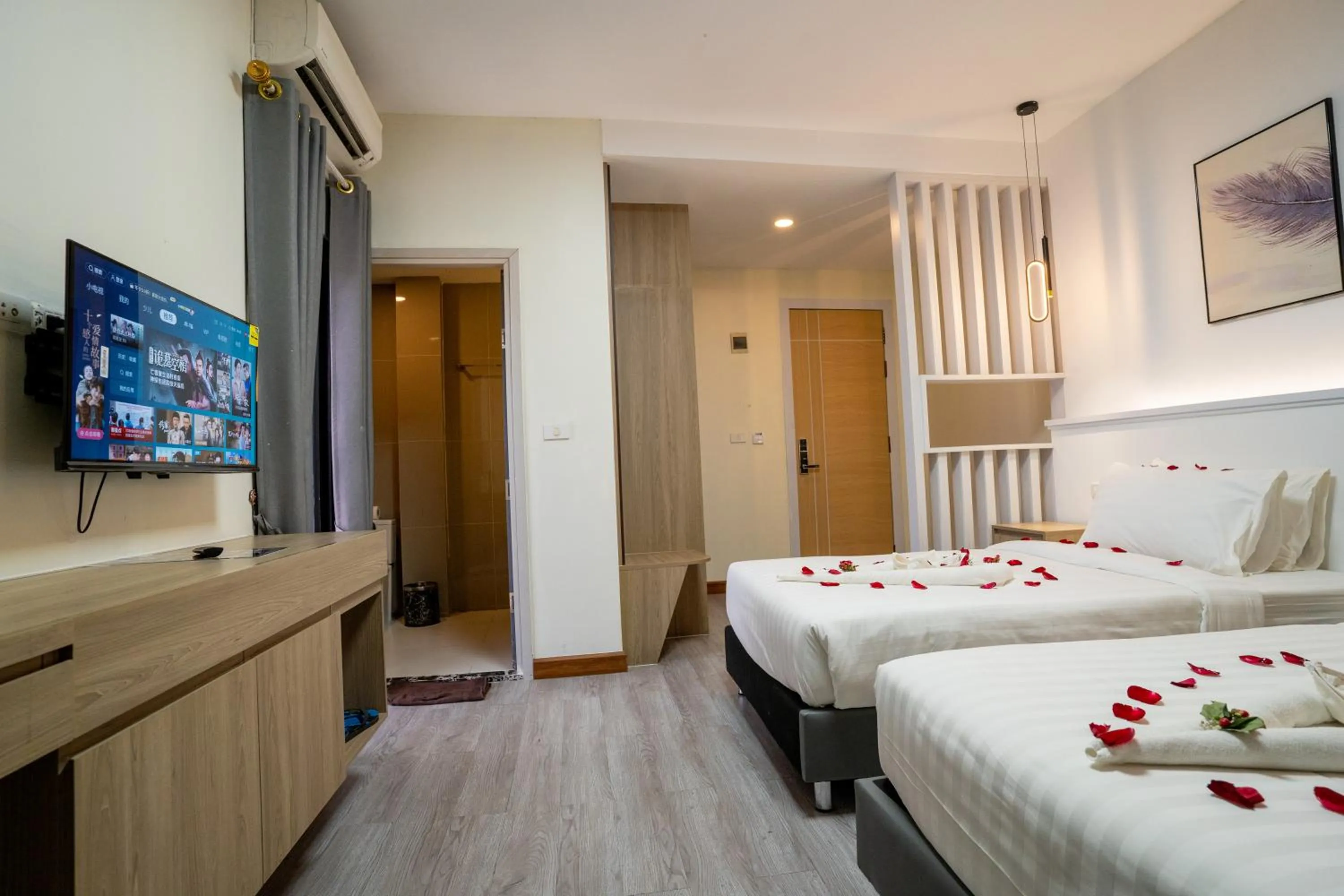 Bed in Hak Heng Hotel