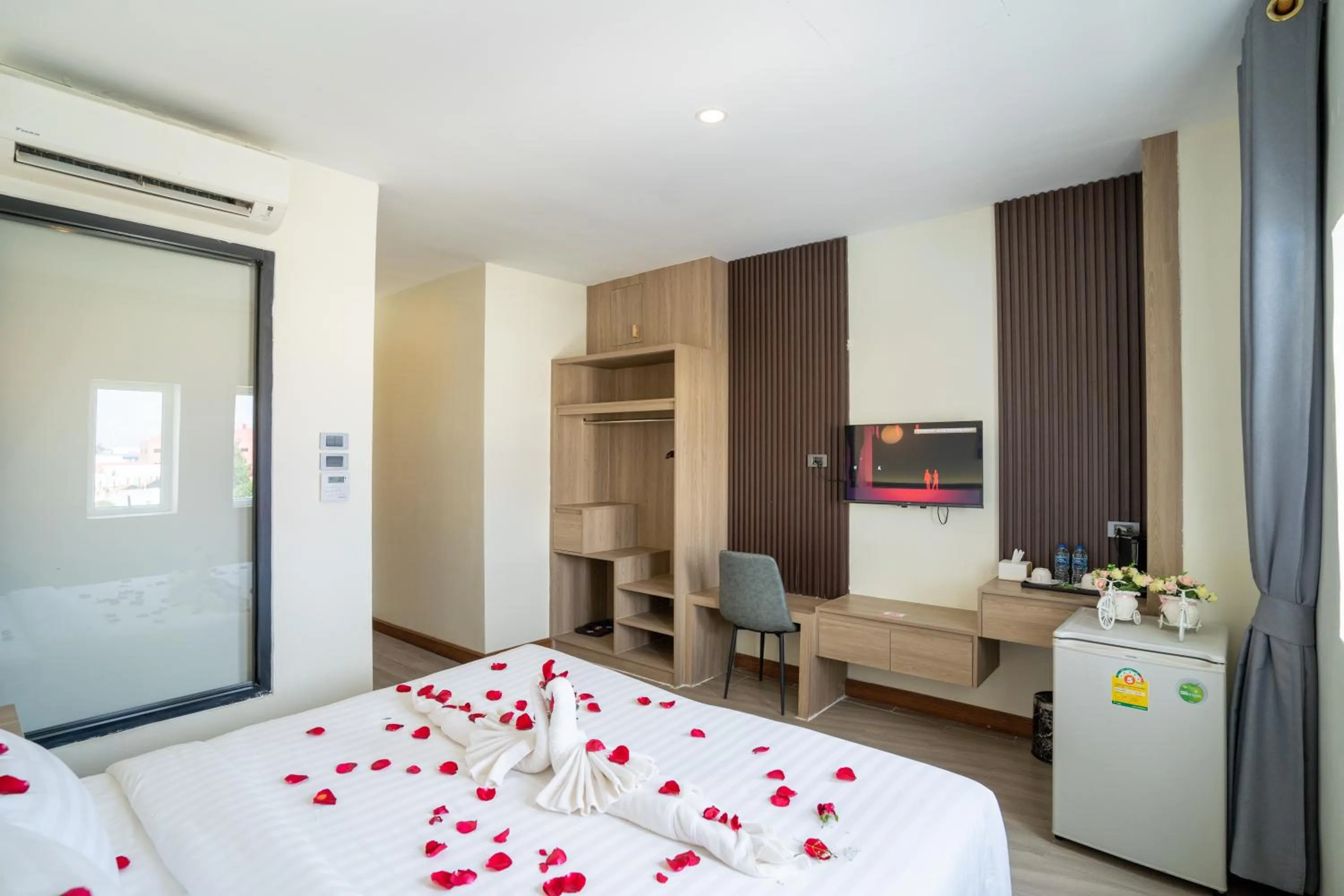 Bed in Hak Heng Hotel