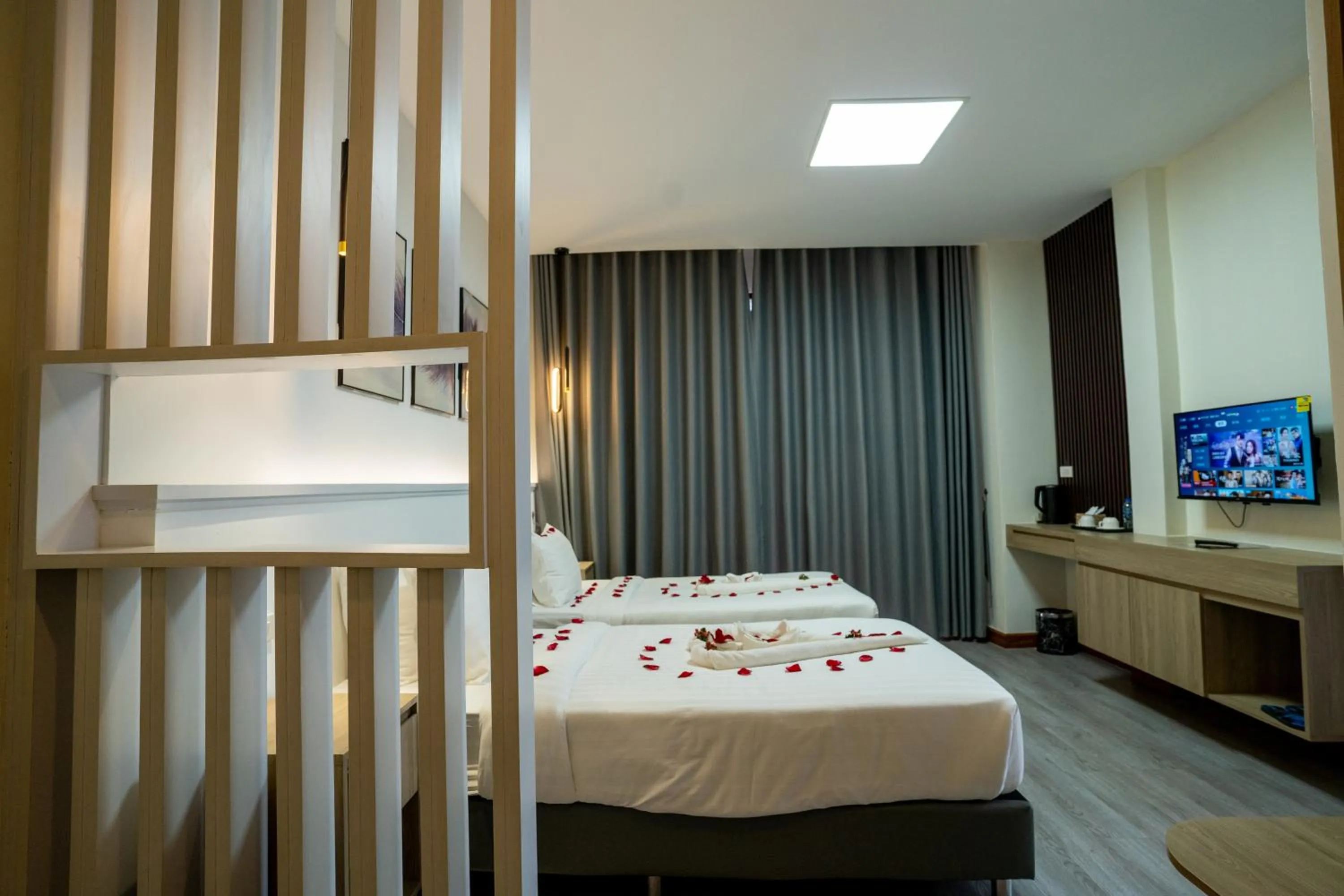 Bed in Hak Heng Hotel