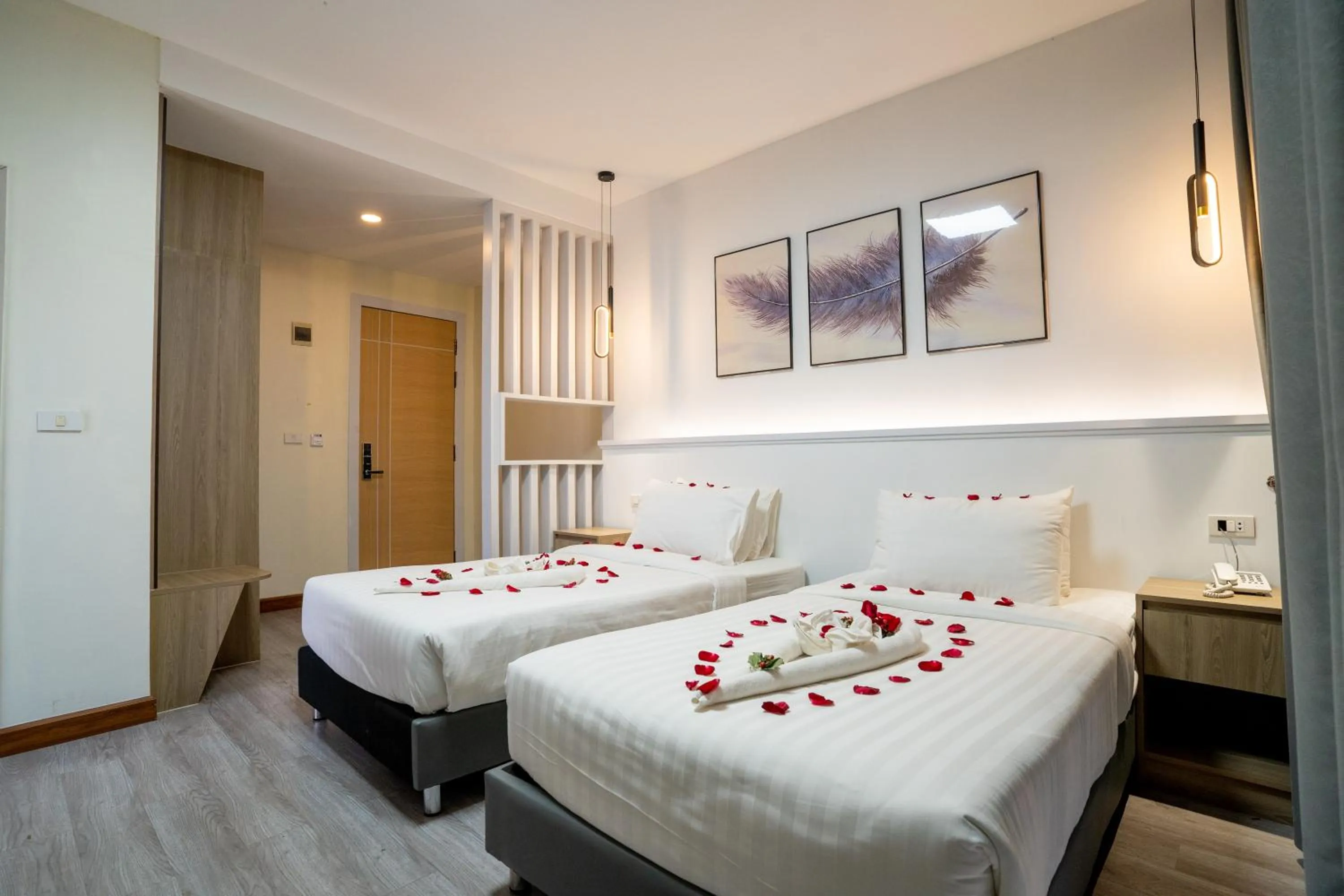 Bed in Hak Heng Hotel