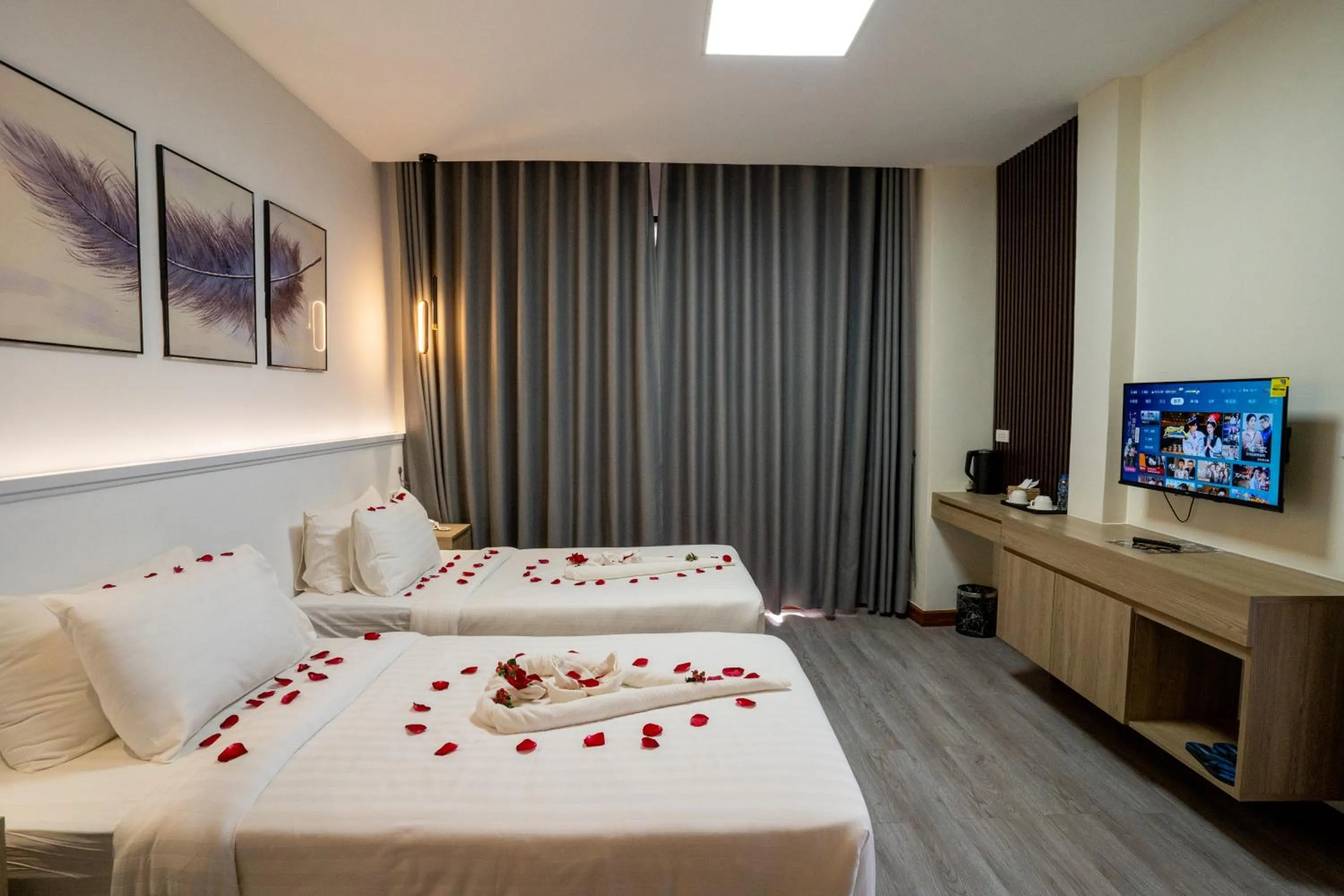 TV and multimedia, Bed in Hak Heng Hotel