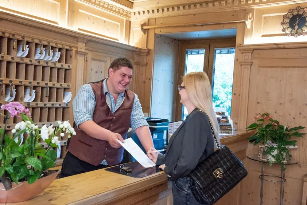 Lobby or reception in Hotel-Gasthof Huber