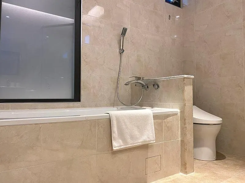 Bathroom in Champ De Rose Hotel