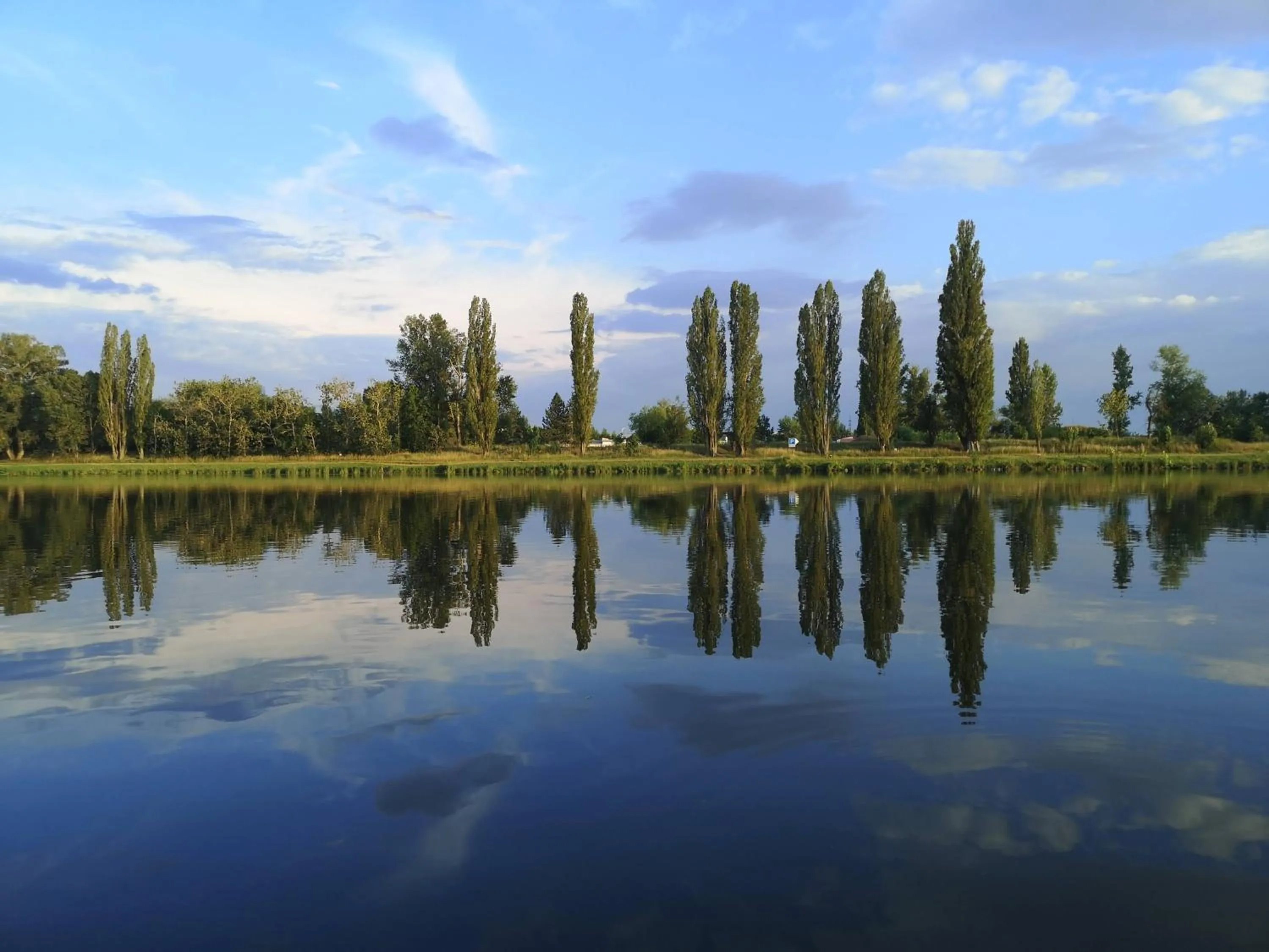Natural landscape in Florentina boat