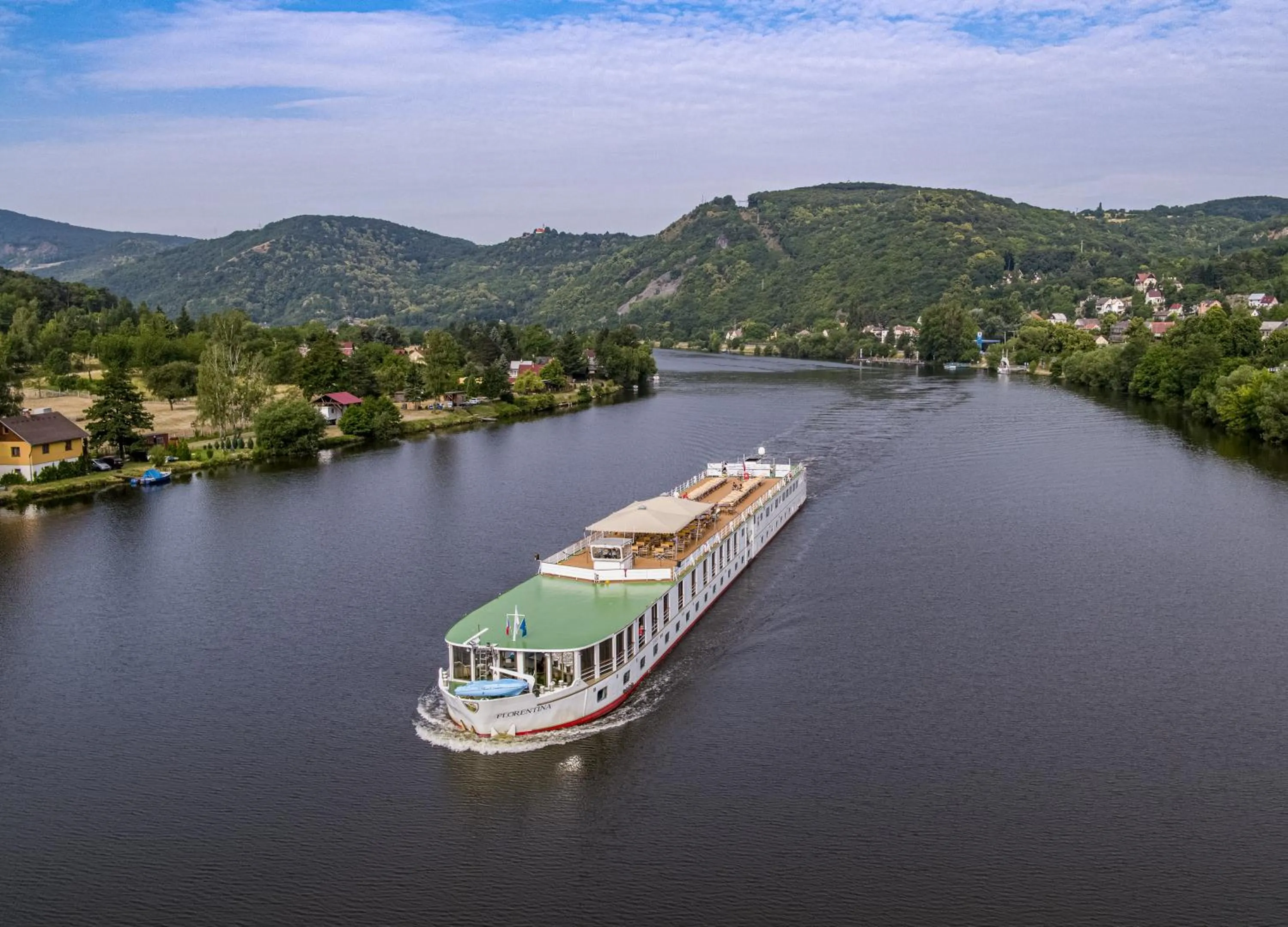 River view in Florentina boat