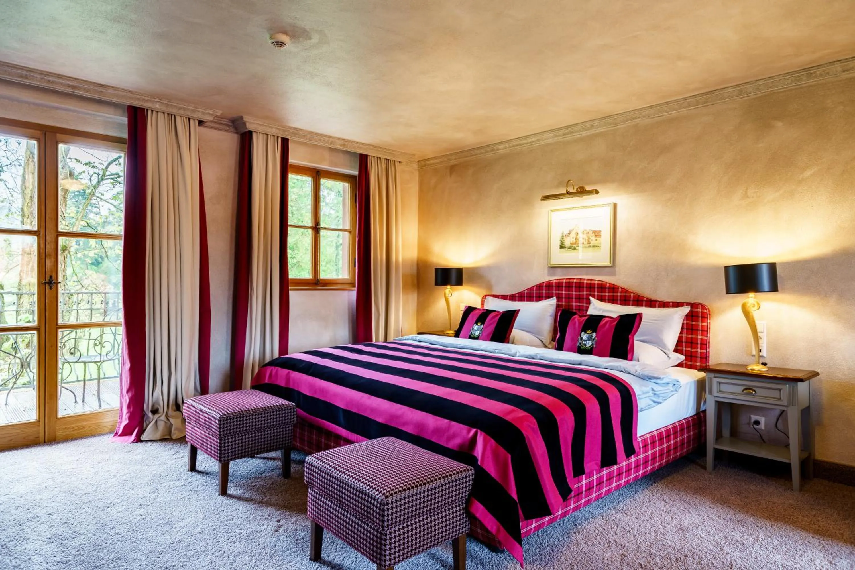 Bed in Schlosshotel Weyberhöfe